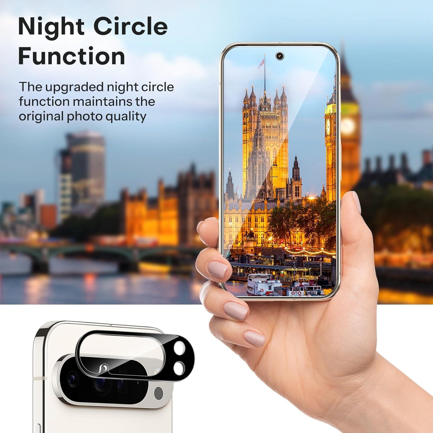 Protector de Pantalla y Lente OMOTON para Google Pixel 10 Pro