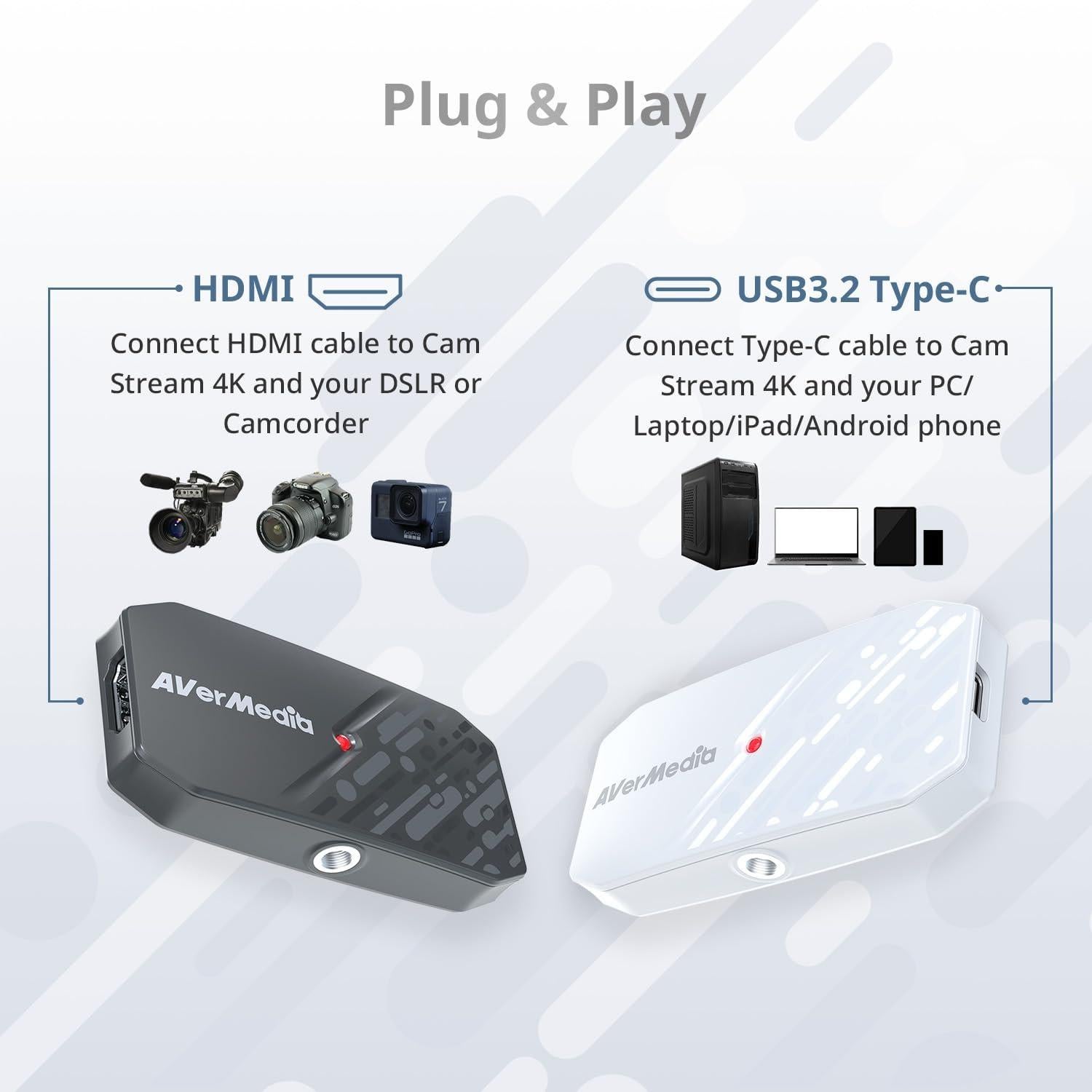 Tarjeta de Captura 4K AVerMedia CamStream 4K BU113G2 HDMI