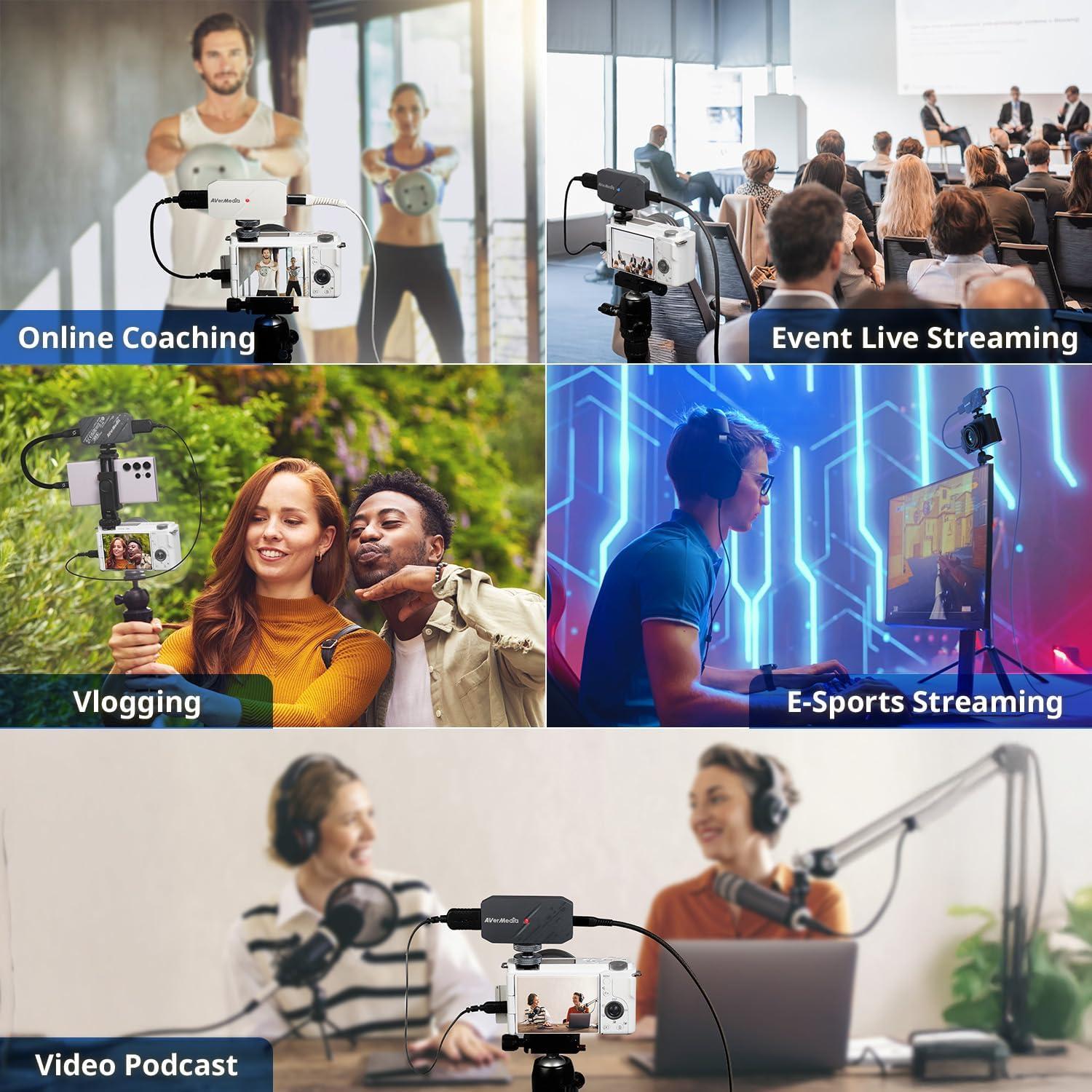 Tarjeta de Captura HDMI AVerMedia CamStream 4K BU113G2