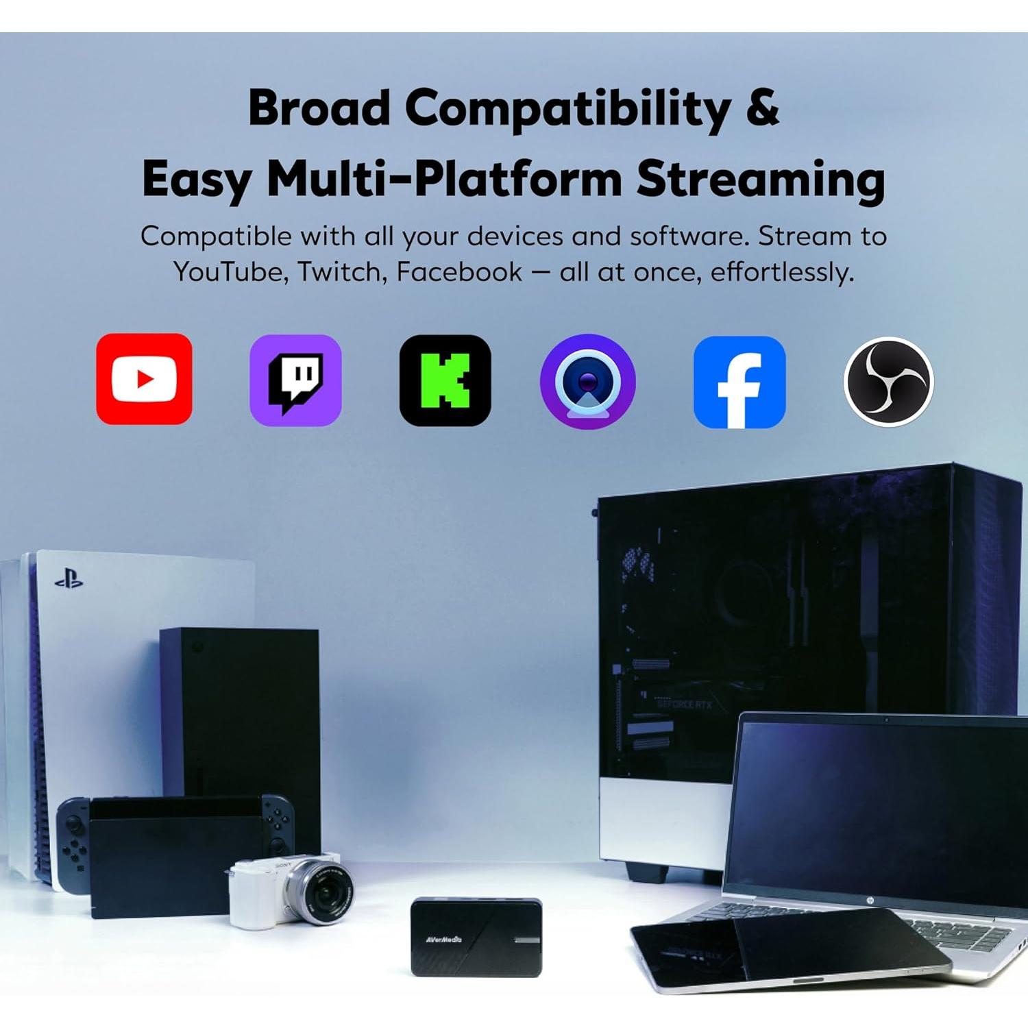 Tarjeta de Captura AVerMedia StreamLine MINI+ GC311G2 4K60 HDR