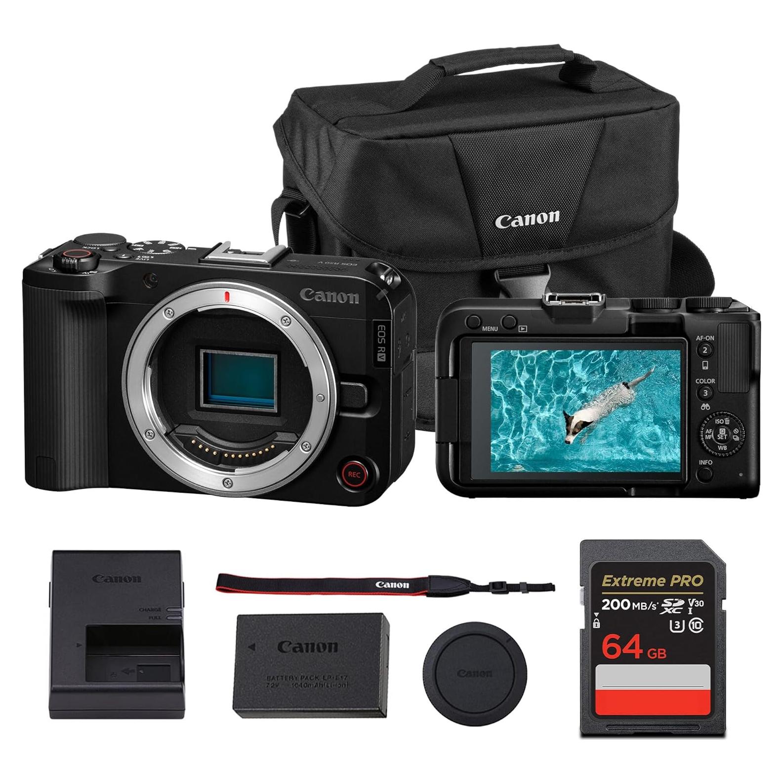 Cámara Sin Espejo Canon EOS R50 V 24.2MP + Bolsa + Tarjeta 64GB