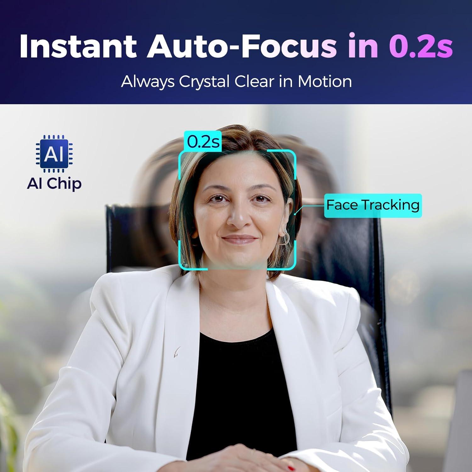 Cámara Web 4K PixelForge con Micrófono y Luz Integrada