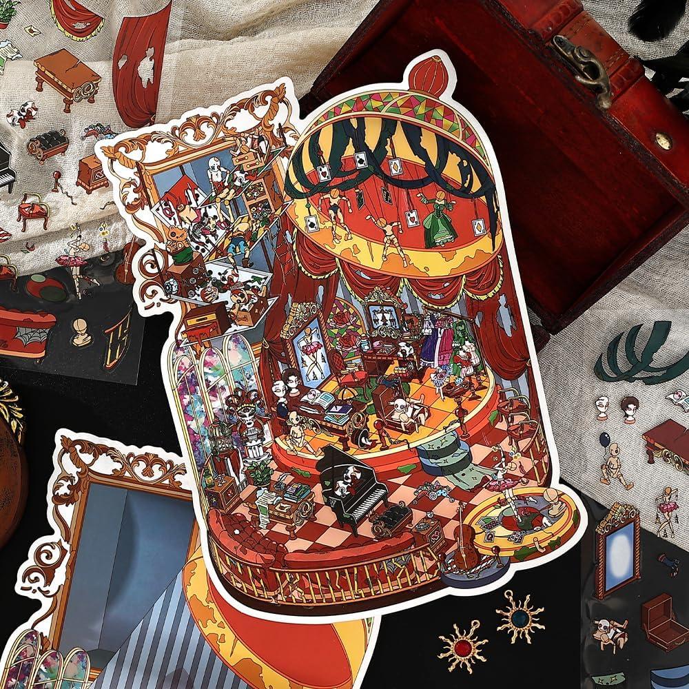 Conjunto de Stickers 3D Genérico Aventura Tamaño Grande