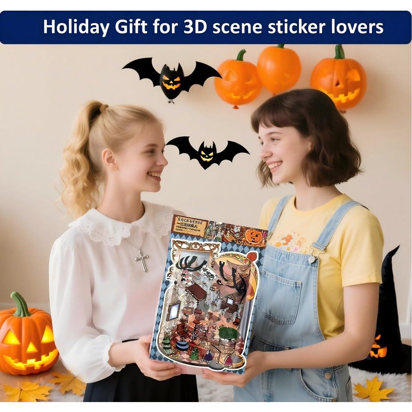 Conjunto de Stickers 3D Genérico Aventura Tamaño Grande