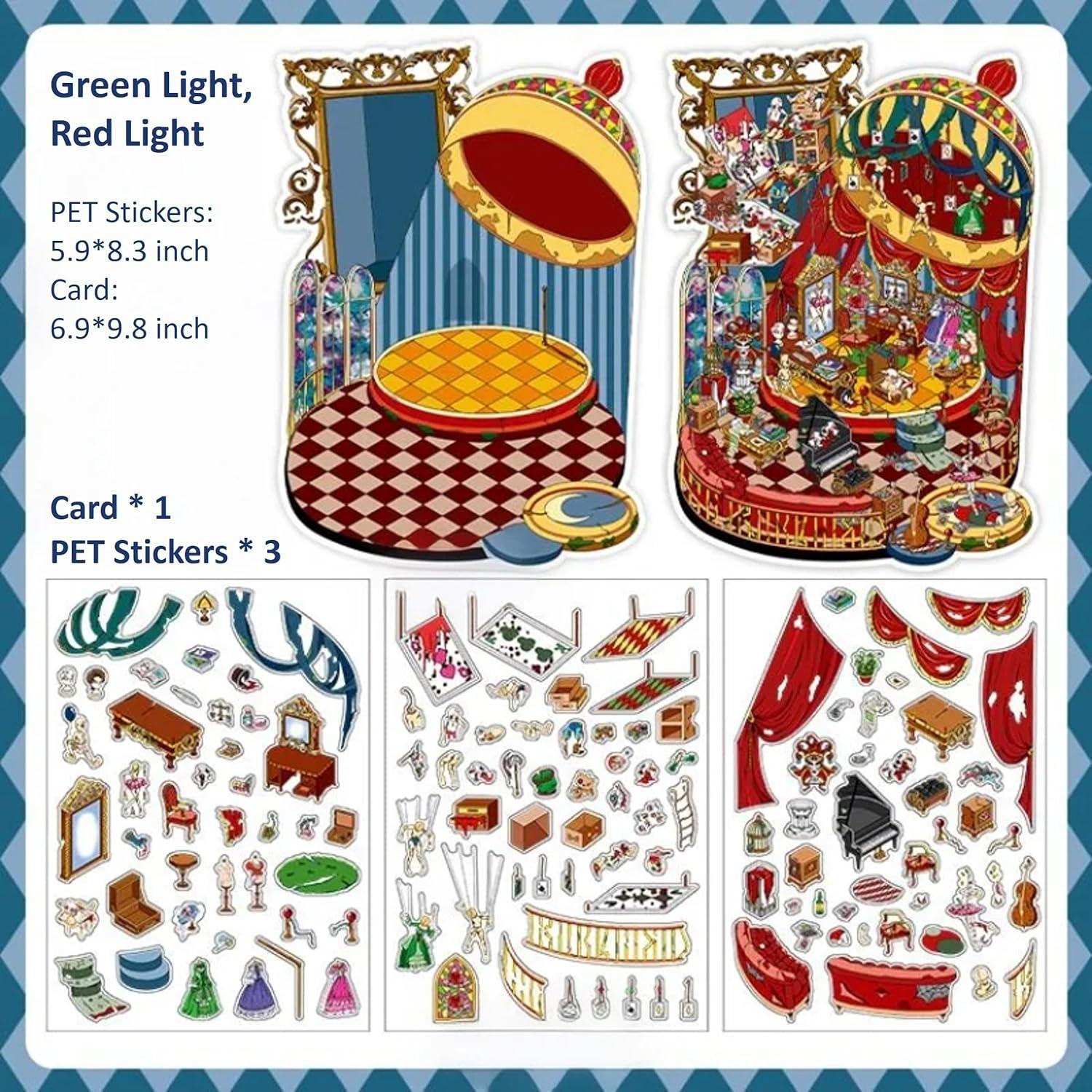 Conjunto de Stickers 3D Genérico Aventura Tamaño Grande