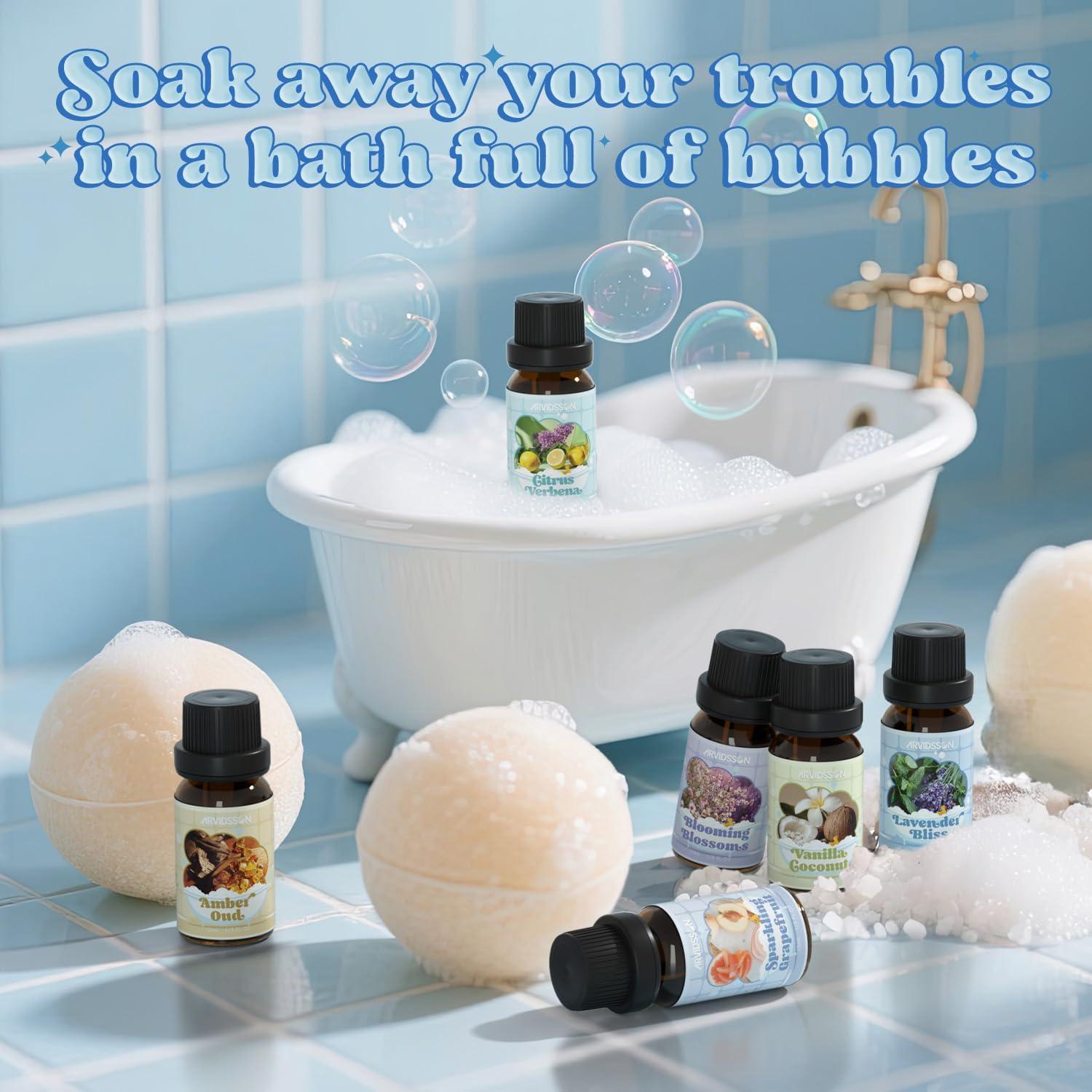 Juego de Aceites Aromáticos ARVIDSSON para Baño 6 Aromas