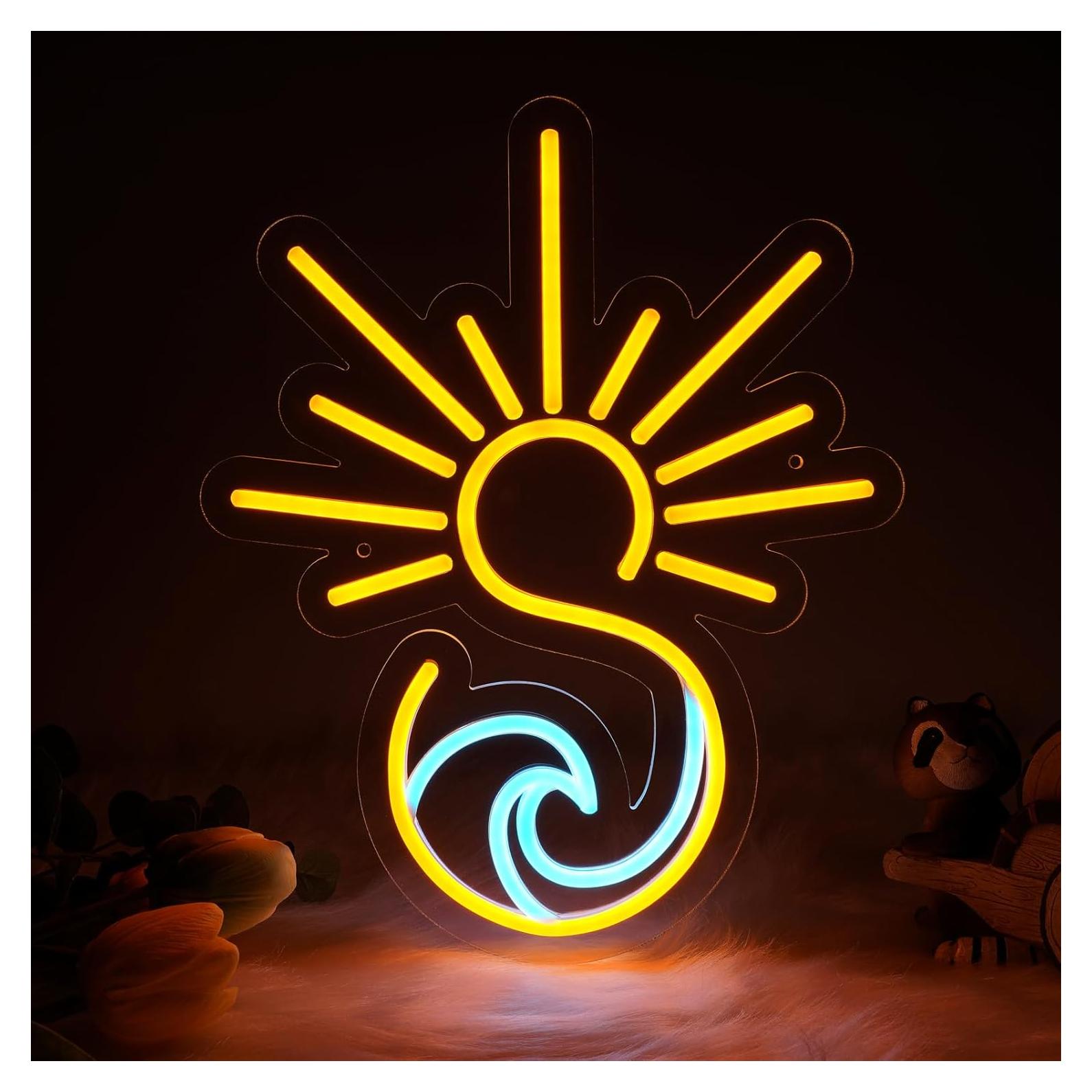 Cartel Neón LED MissAudrey Amanecer Atardecer con Temporizador