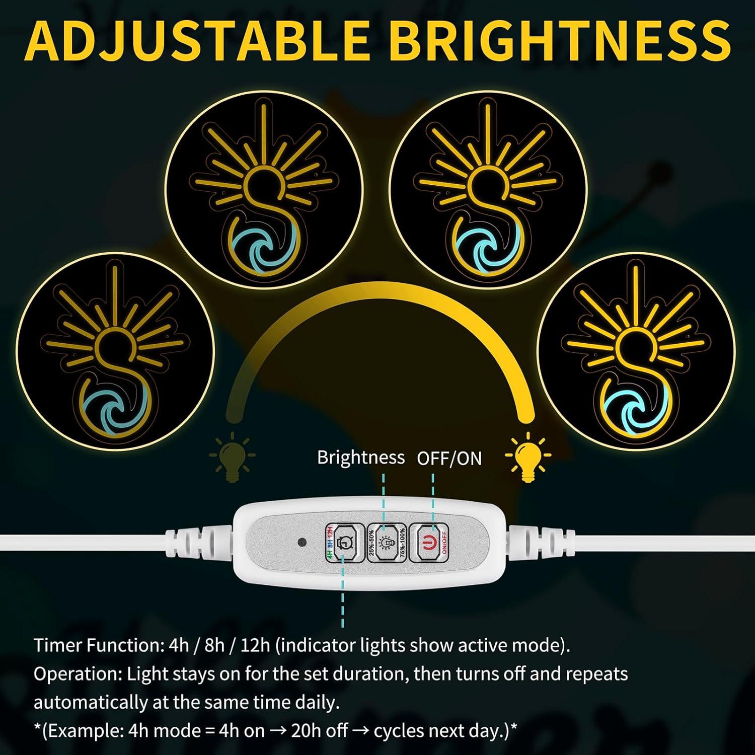 Cartel Neón LED MissAudrey Amanecer Atardecer con Temporizador