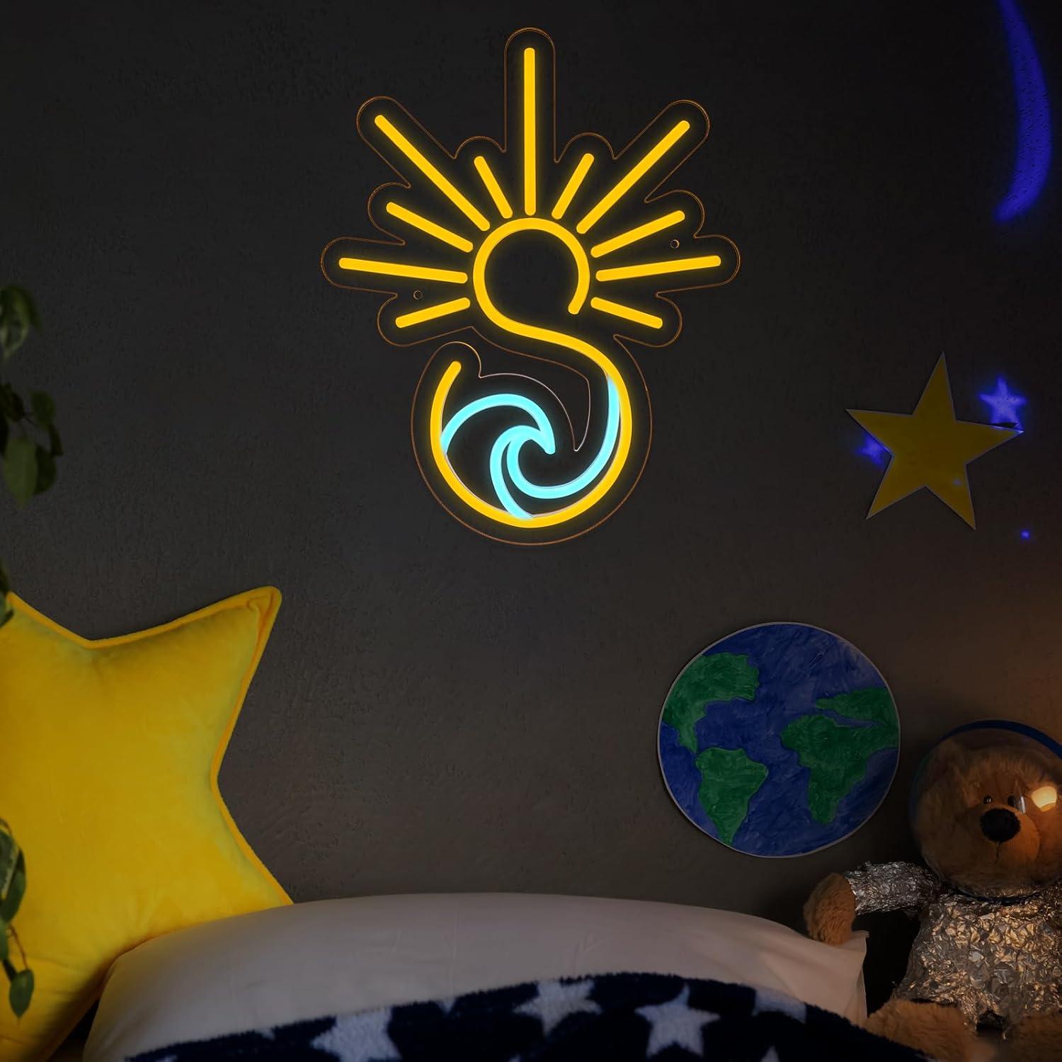 Cartel Neón LED MissAudrey Amanecer Atardecer con Temporizador