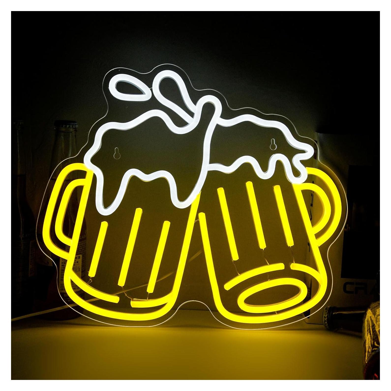 Letrero de Neón de Cerveza Mojoish 37.7x32.7cm Dimmable