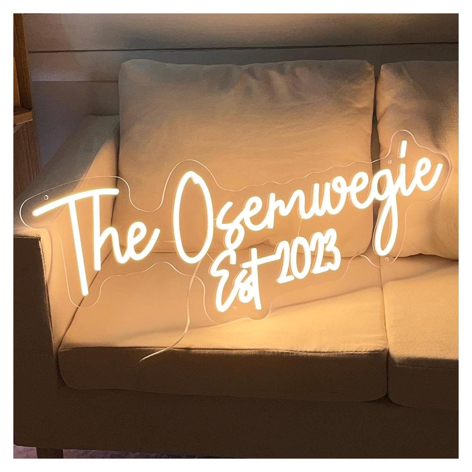 Letrero de Neón Personalizado LED 40.6 cm - Decoración Única