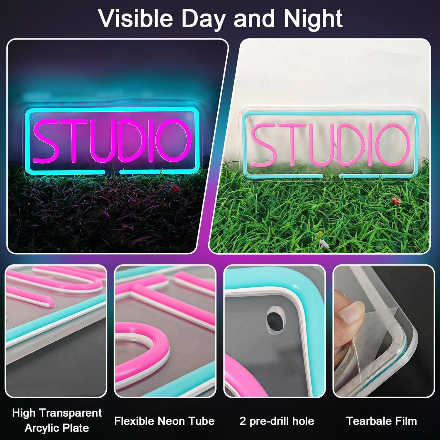 Cartel de Neón LED AYwYyjCh 38.1x15 cm Regulable USB