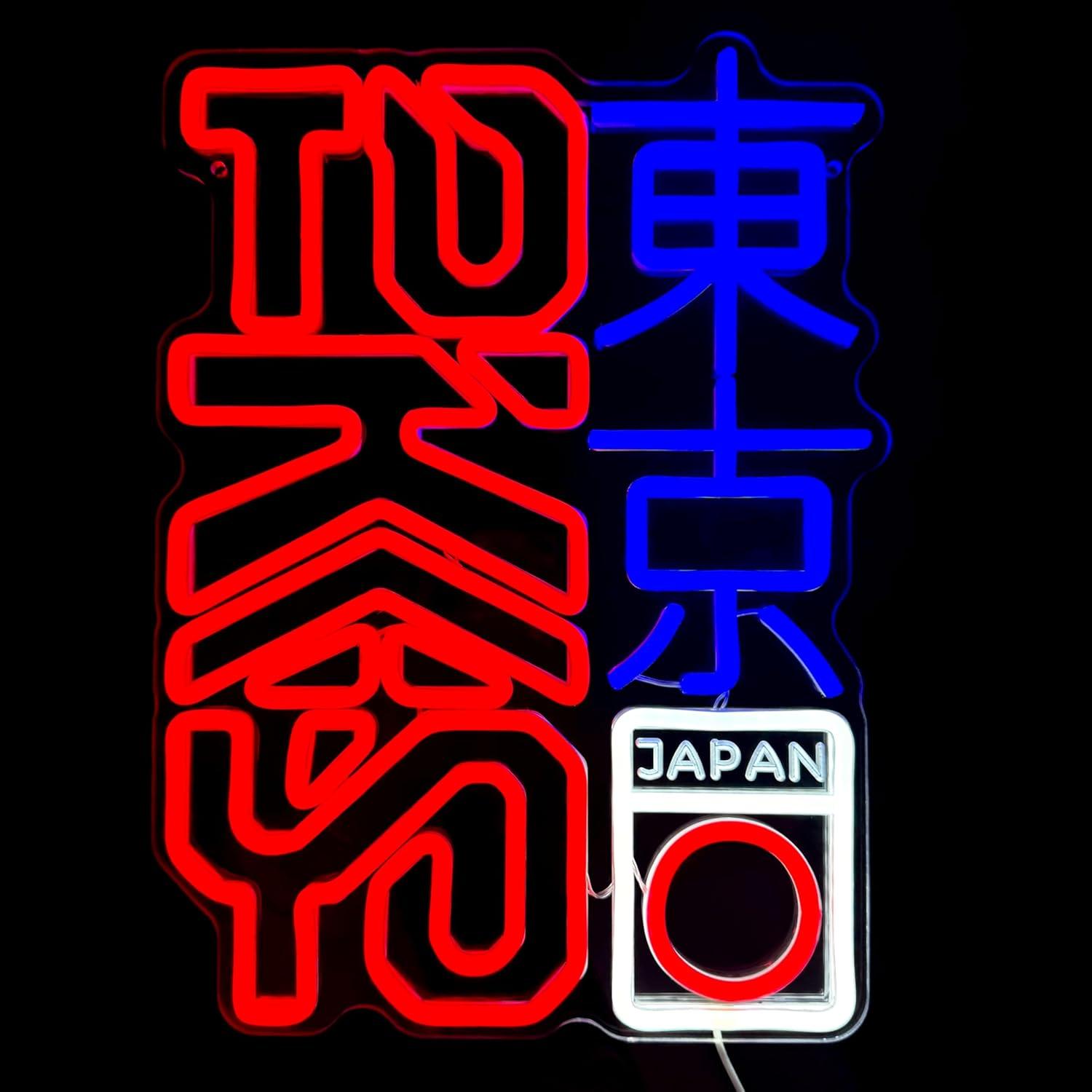Letrero de Neón LED Tokio Kanji Regulable 30x41cm JOSEBRU