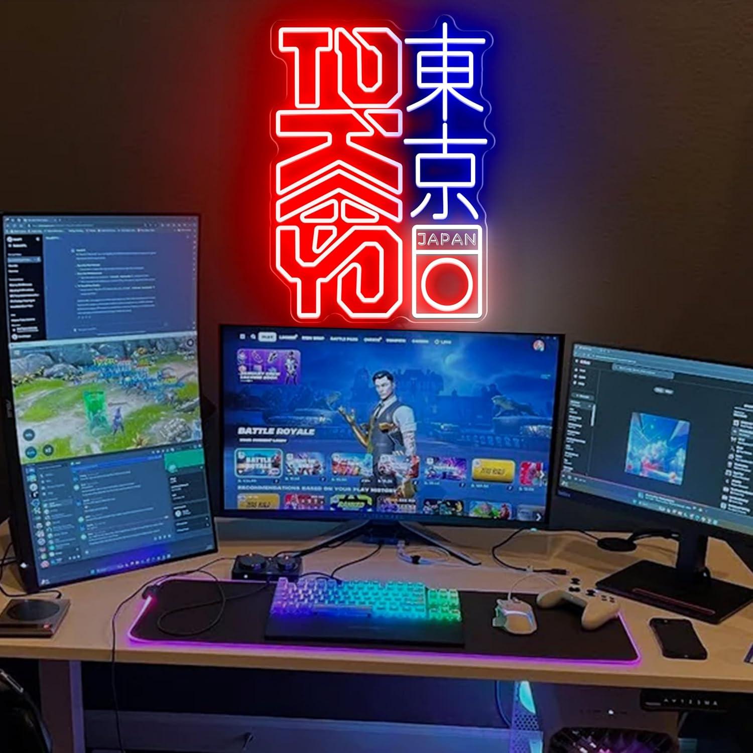 Letrero de Neón LED Tokio Kanji Regulable 30x41cm JOSEBRU