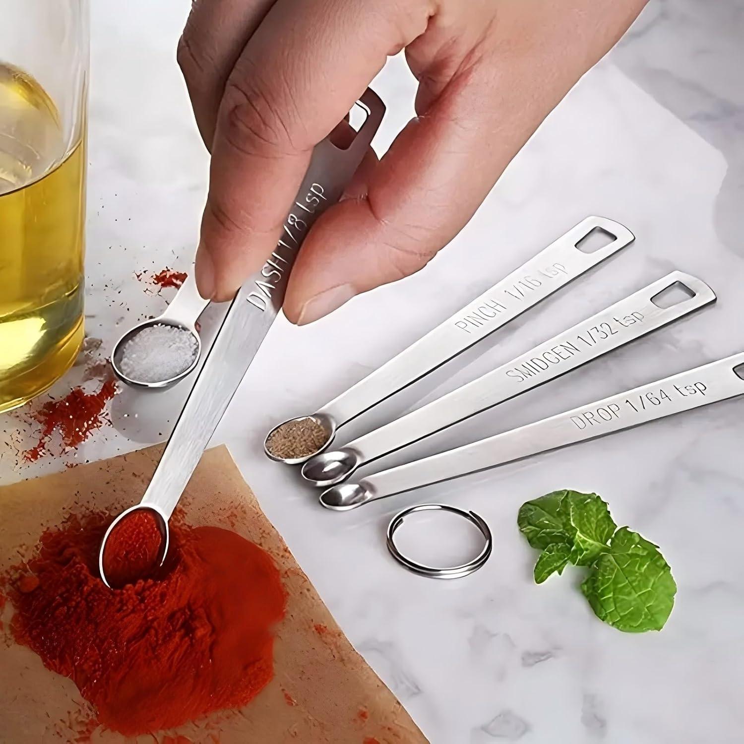 Juego de 12 Piezas Tazas y Cucharas Medidoras YUNNKEEY