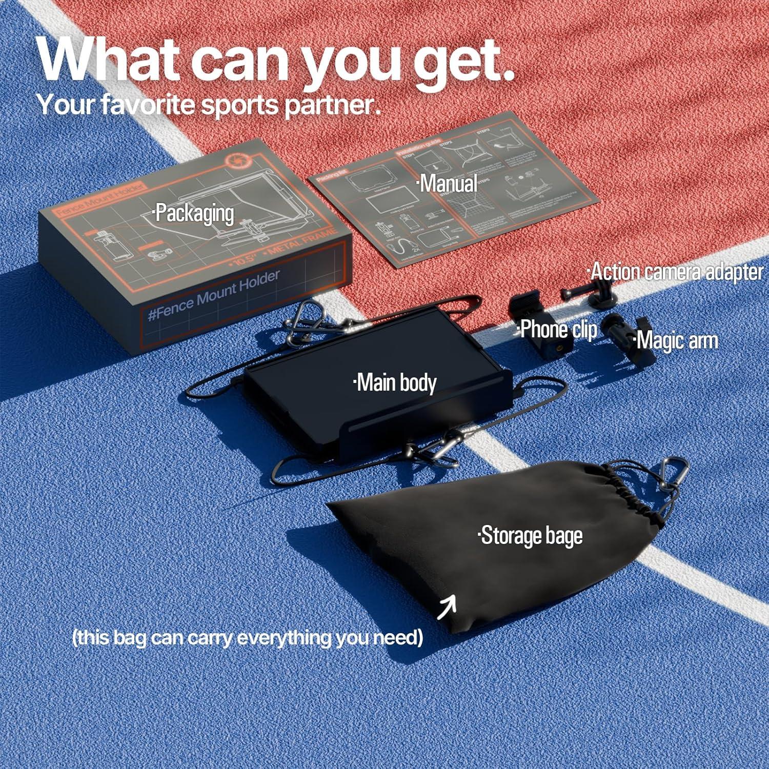 Soporte de Valla para Teléfono YIUYIC con Visera Ajustable