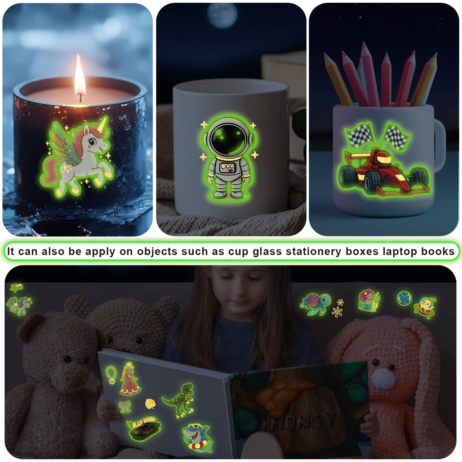 180 Tatuajes Temporales Brillantes Gabizafia para Niños