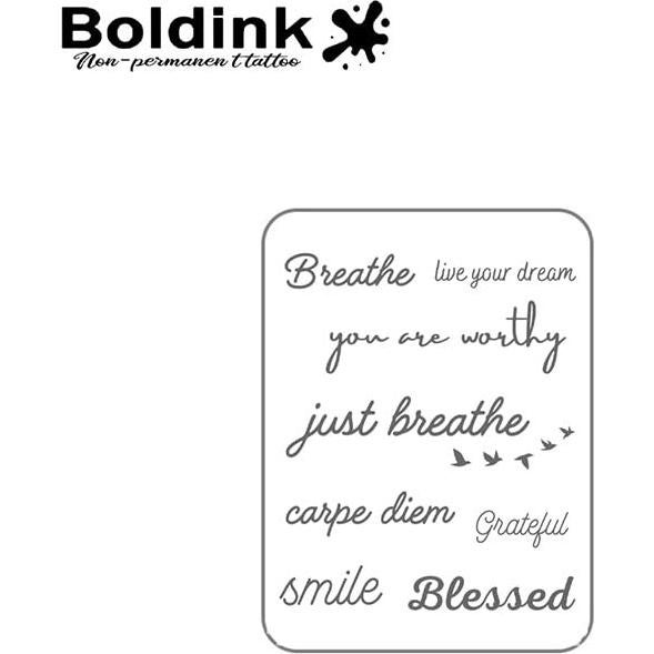 Tatuajes Temporales Boldink - Diseño Único, Impermeables, 15 Días