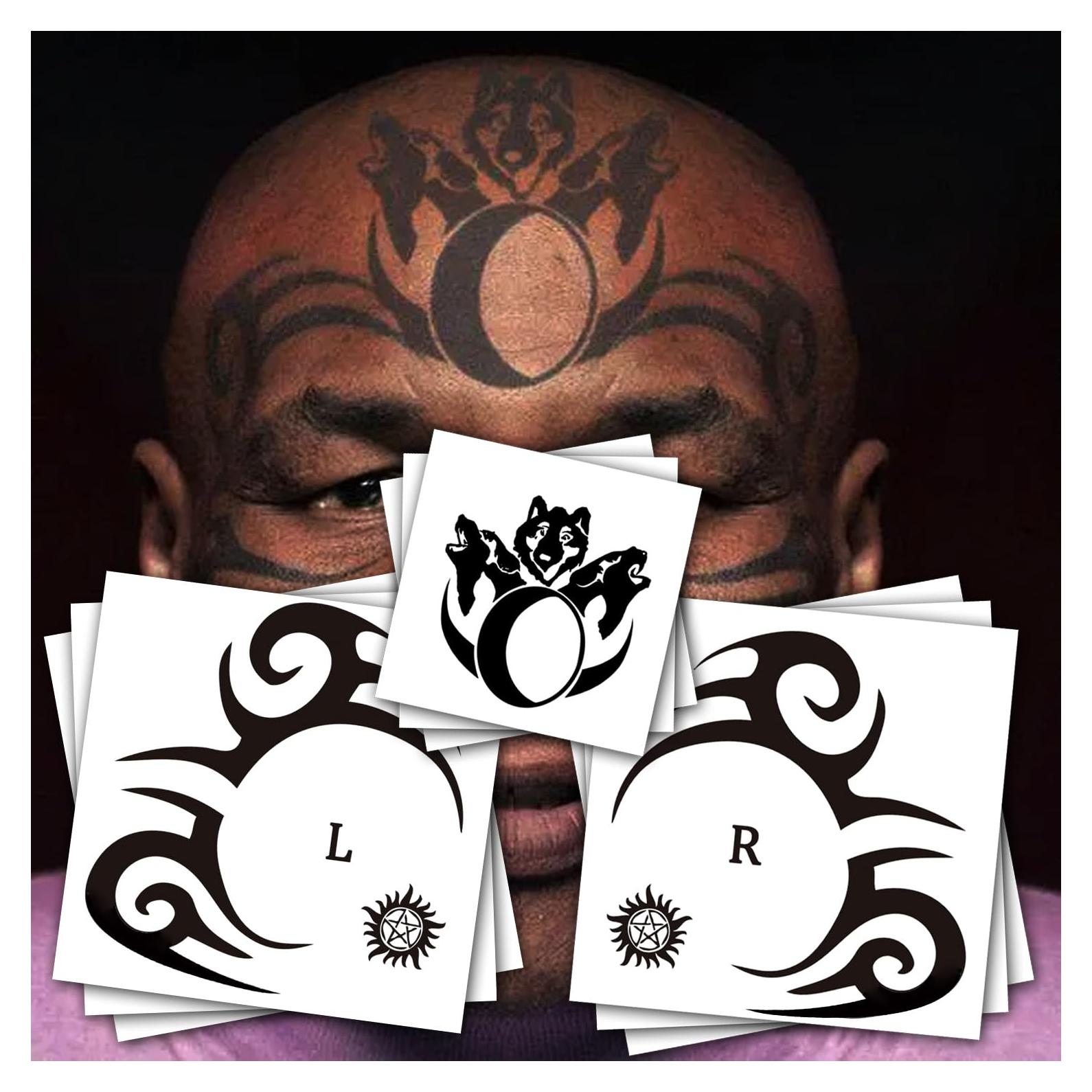 Tatuajes Faciales Temporales KOTBS - 9 Hojas a Prueba de Agua