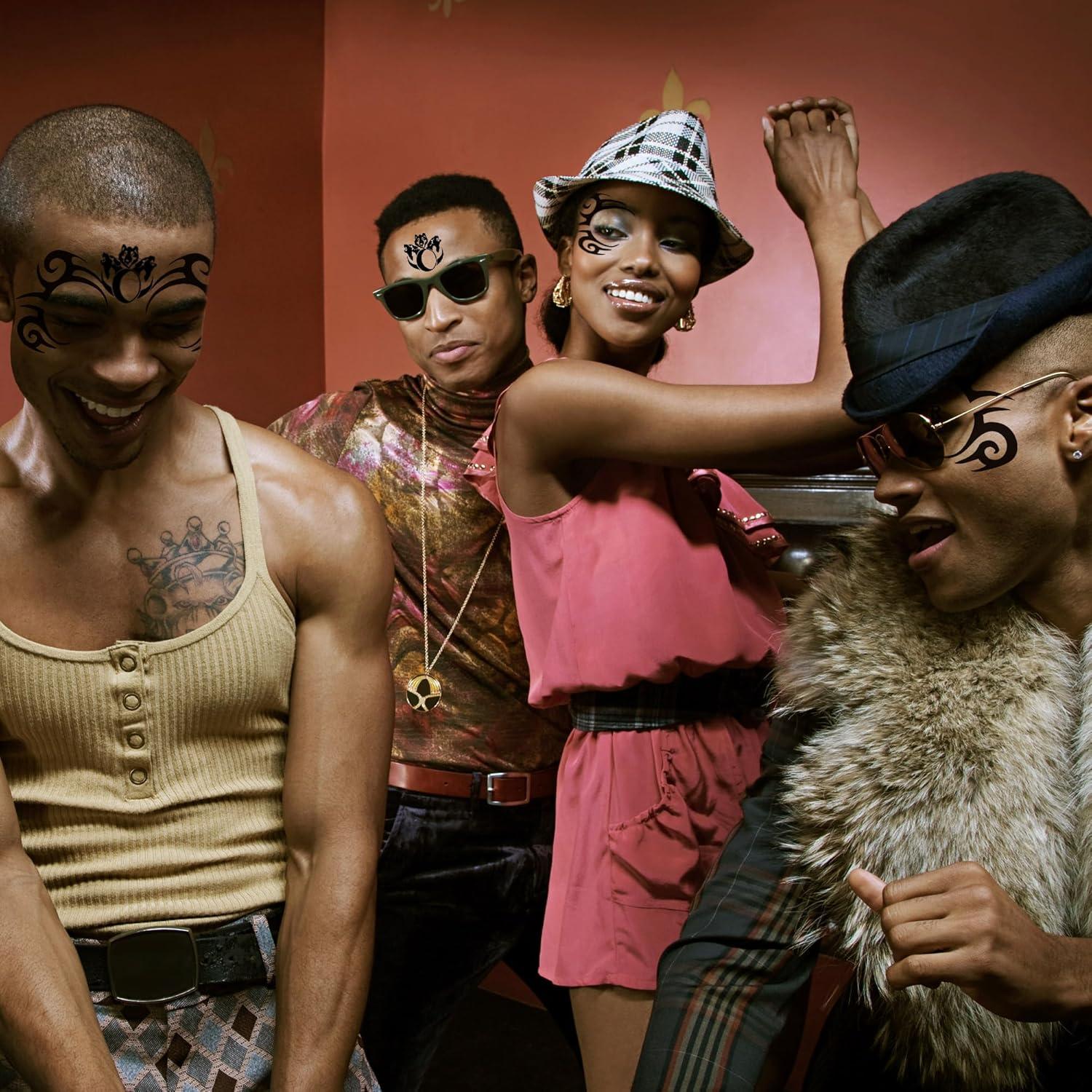 Tatuajes Faciales Temporales KOTBS - 9 Hojas a Prueba de Agua