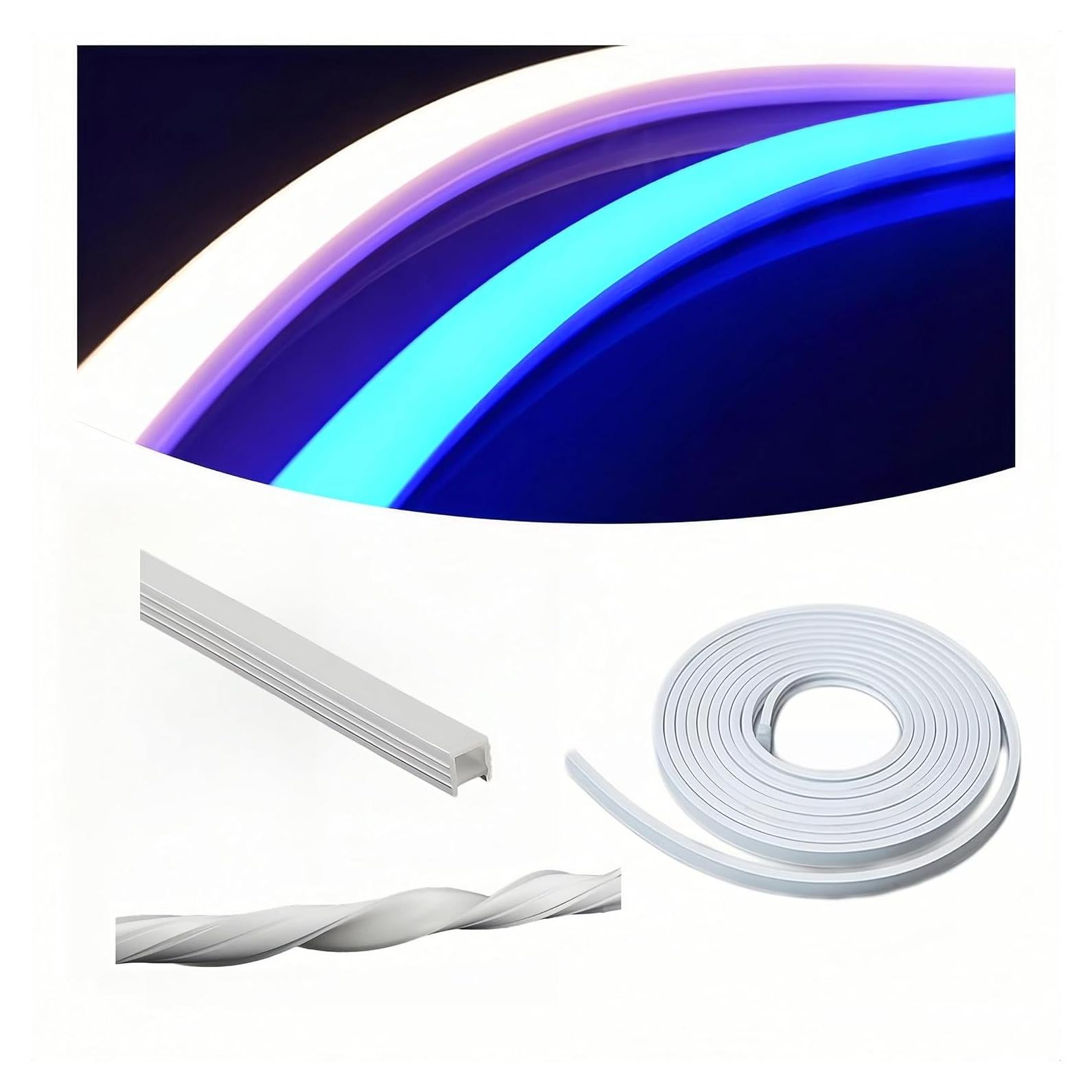 Canal LED de Silicona KSDLMPA 5M IP67 para Tiras de 8-12mm