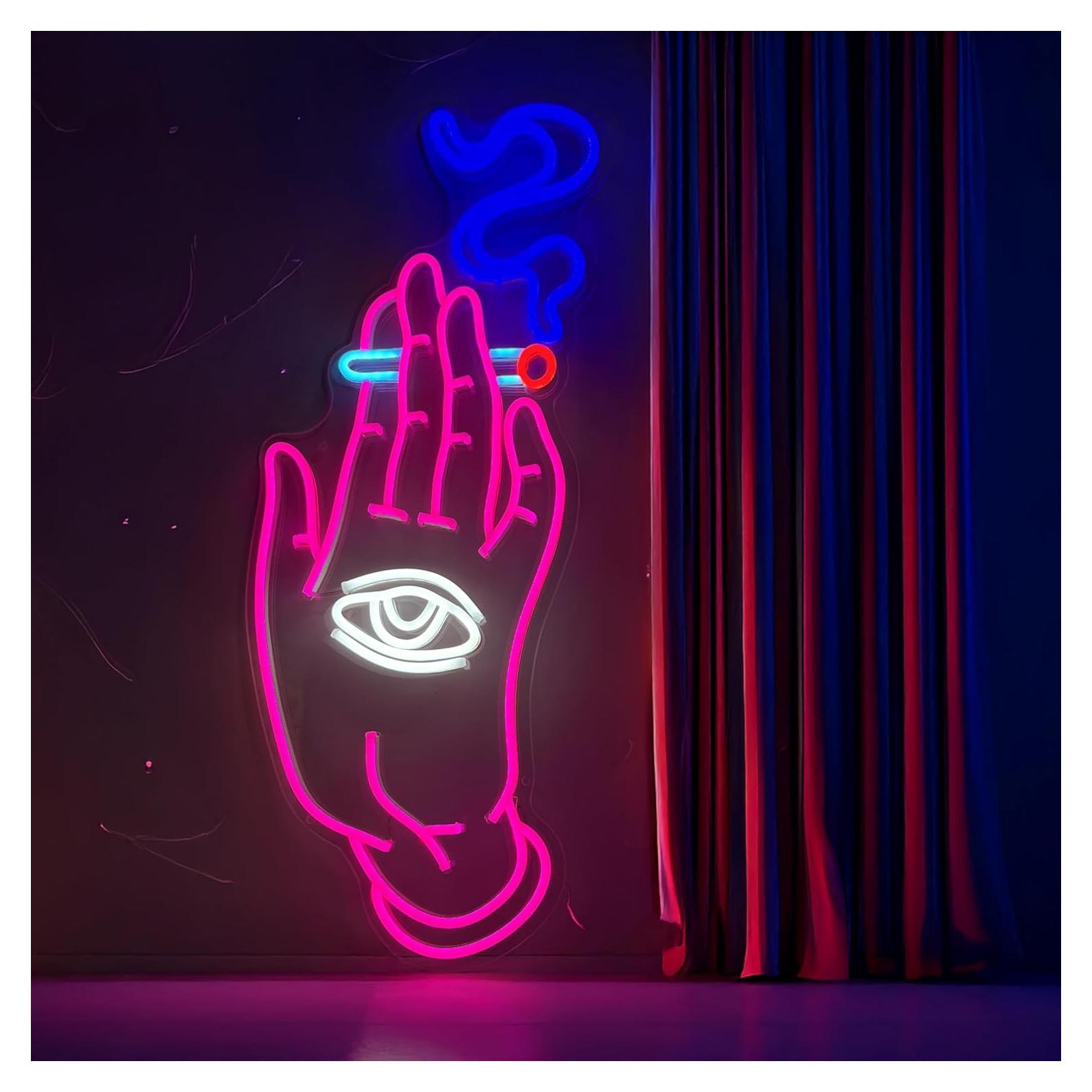 Letrero de Neón LED NUOSHANZS 42x25.4 cm Buenas Vibras