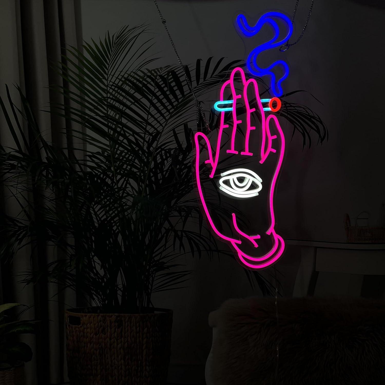 Letrero de Neón LED NUOSHANZS 42x25.4 cm Buenas Vibras