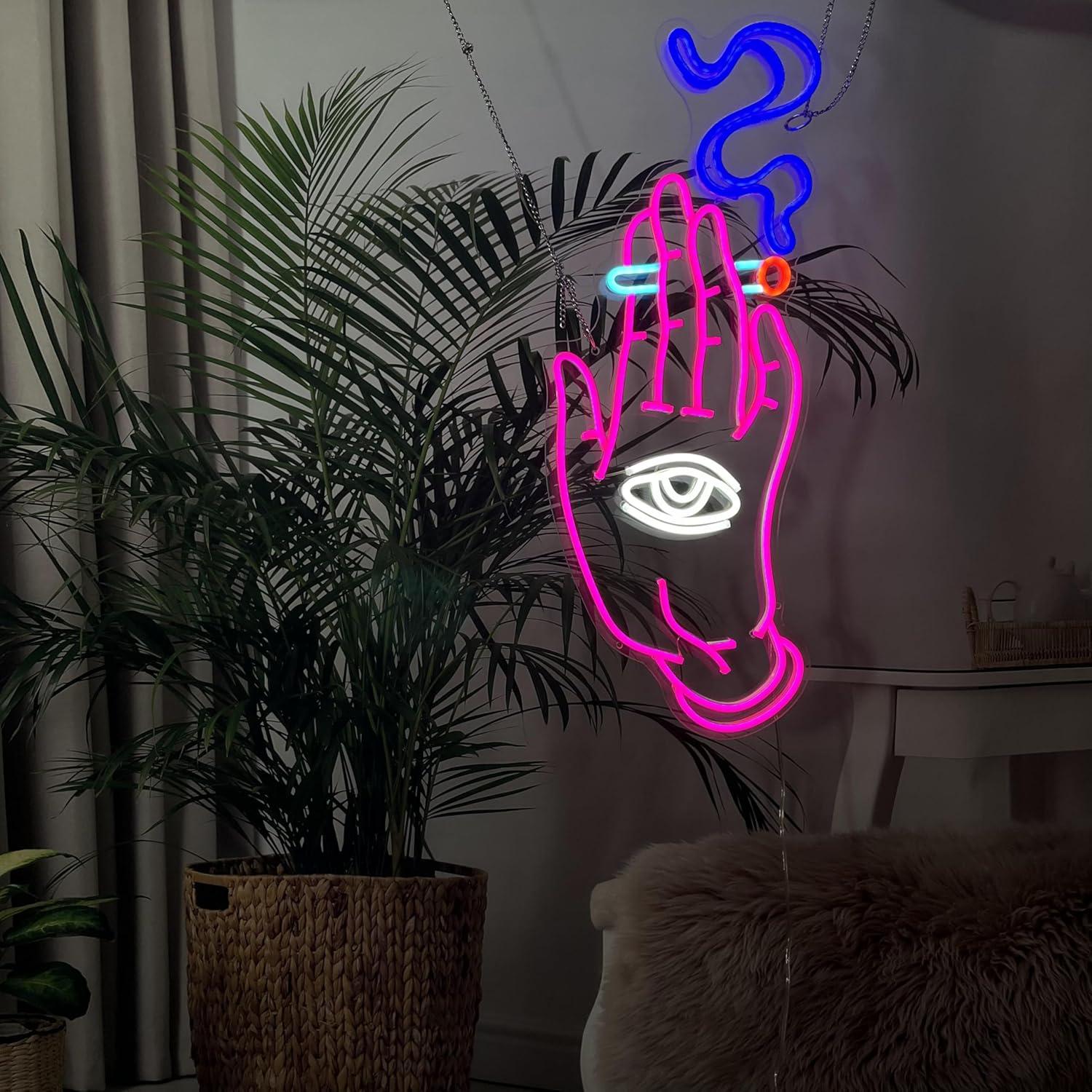 Letrero de Neón LED NUOSHANZS 42x25.4 cm Buenas Vibras