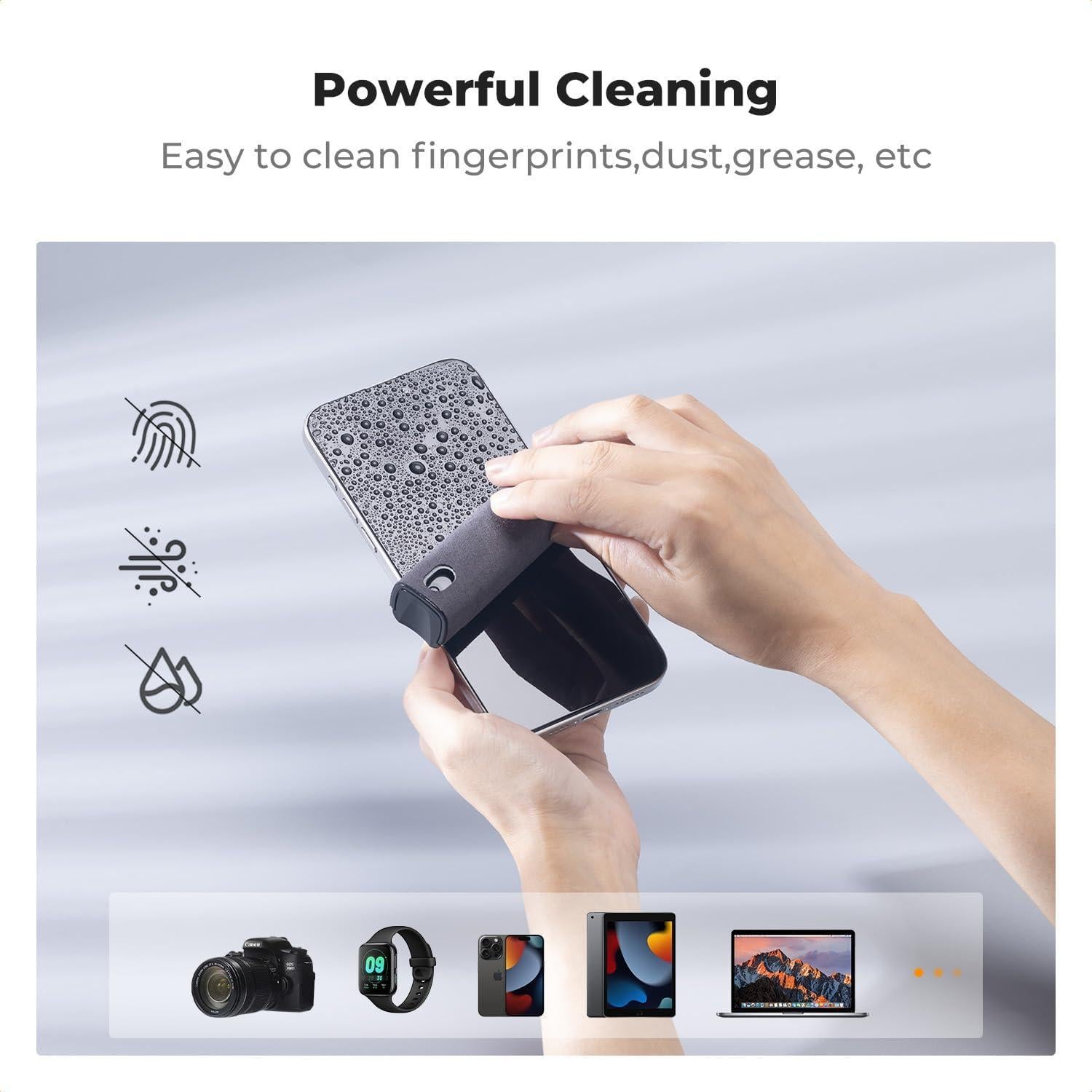 K&F CONCEPT Kit Limpiador Pantallas 2 Pcs Spray y Paño Microfibra