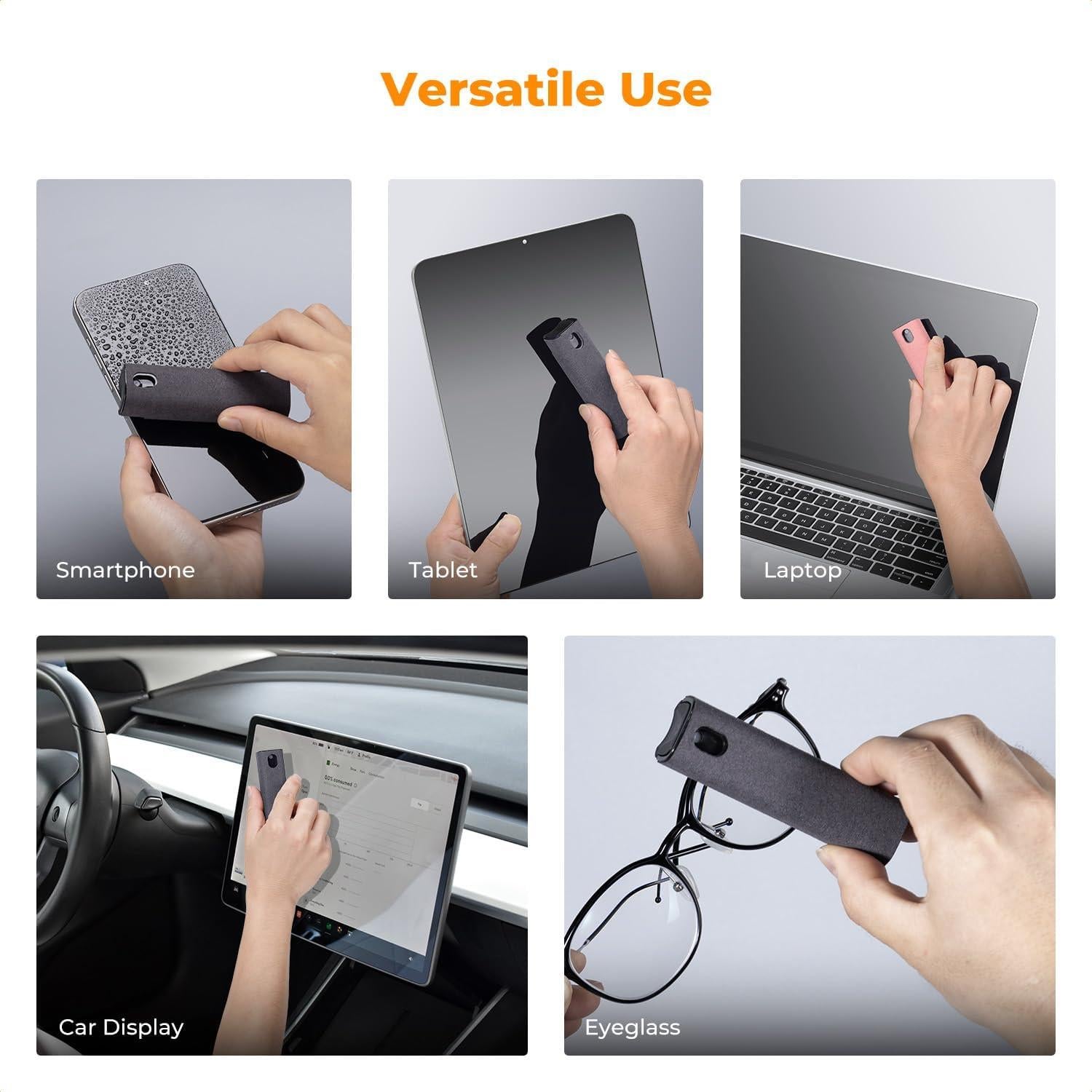 K&F CONCEPT Kit Limpiador Pantallas 2 Pcs Spray y Paño Microfibra