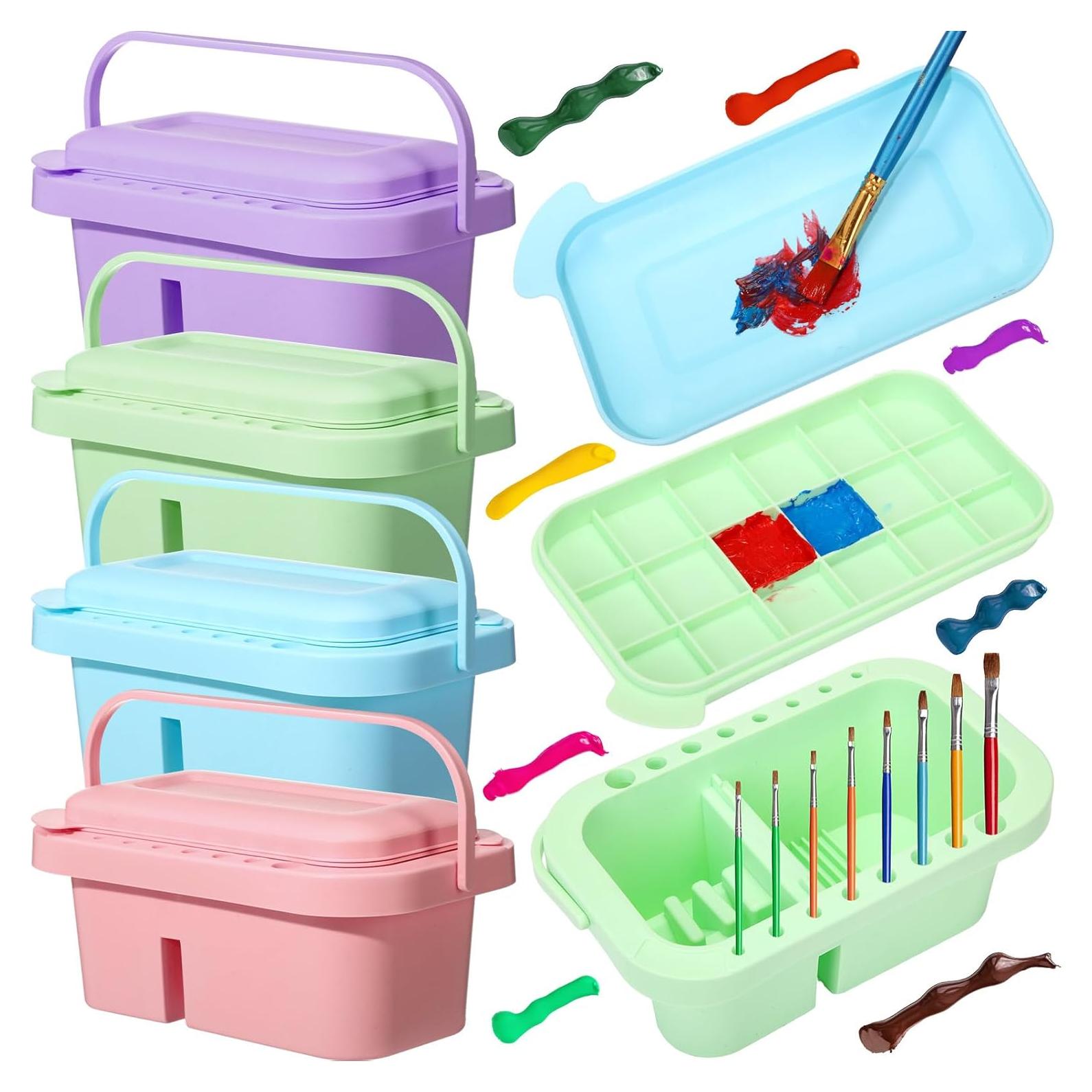 Limpiador de Pinceles 3 en 1 Teenyyou - 4 Recipientes Coloridos