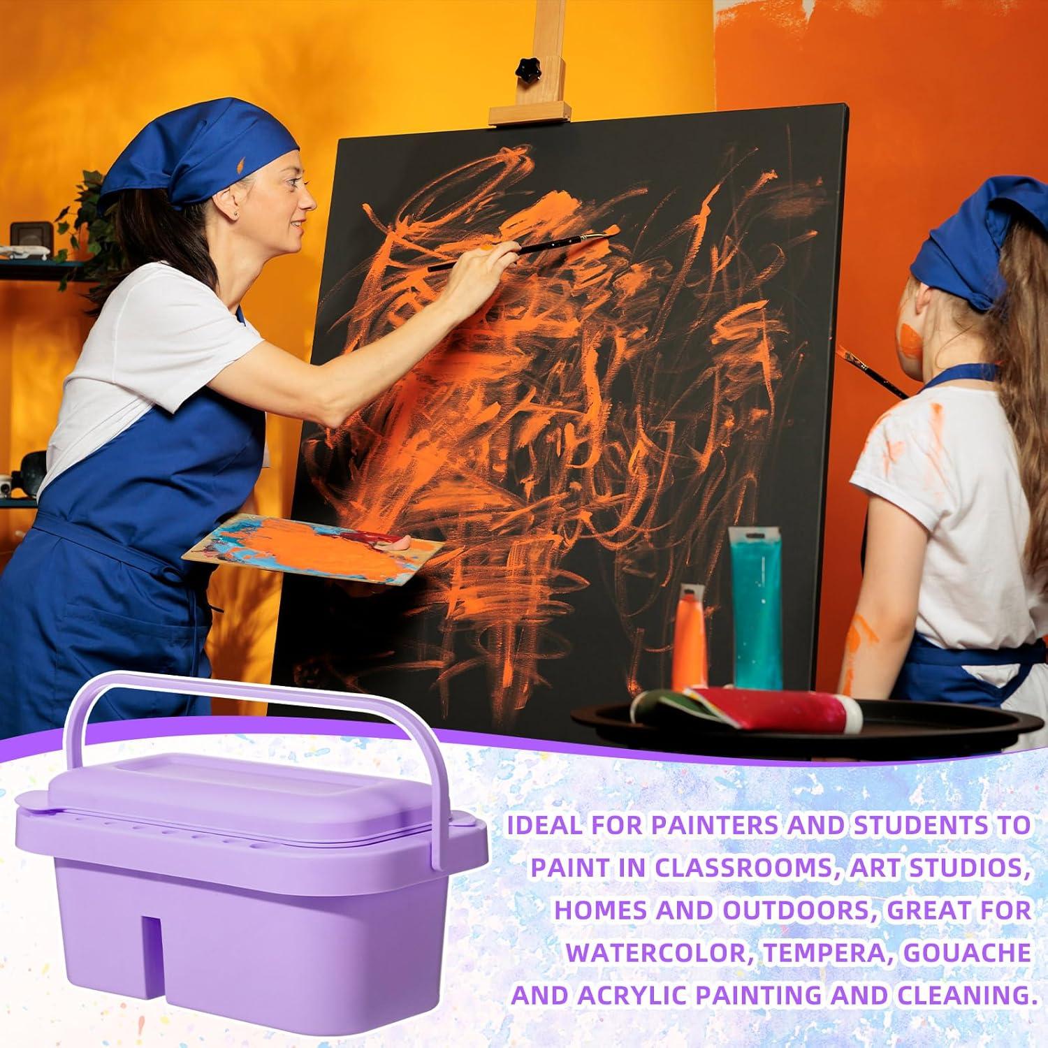 Limpiador de Pinceles 3 en 1 Teenyyou - 4 Recipientes Coloridos