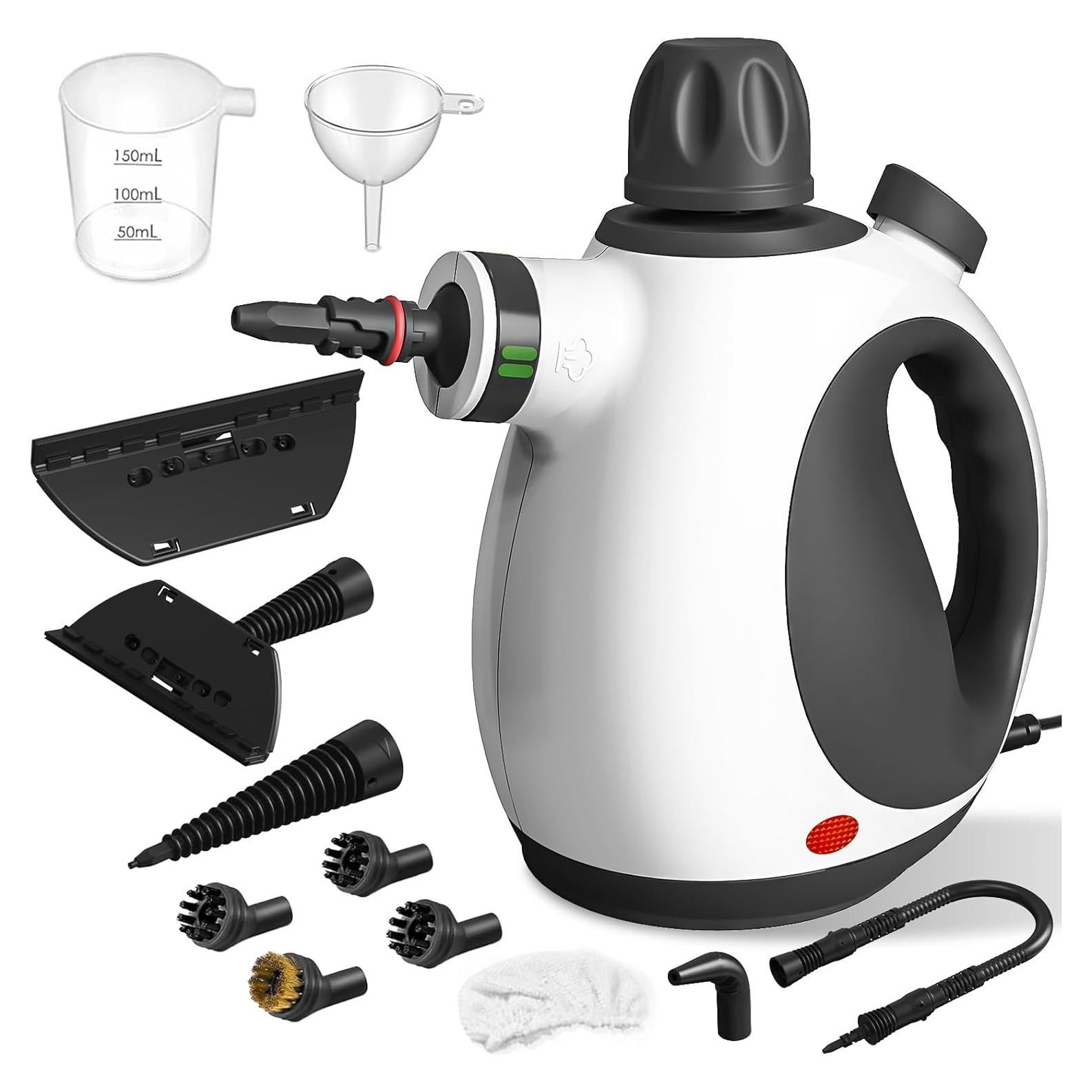 Limpiador de Vapor de Mano YONOOQ 1050W 12 Accesorios 350ml