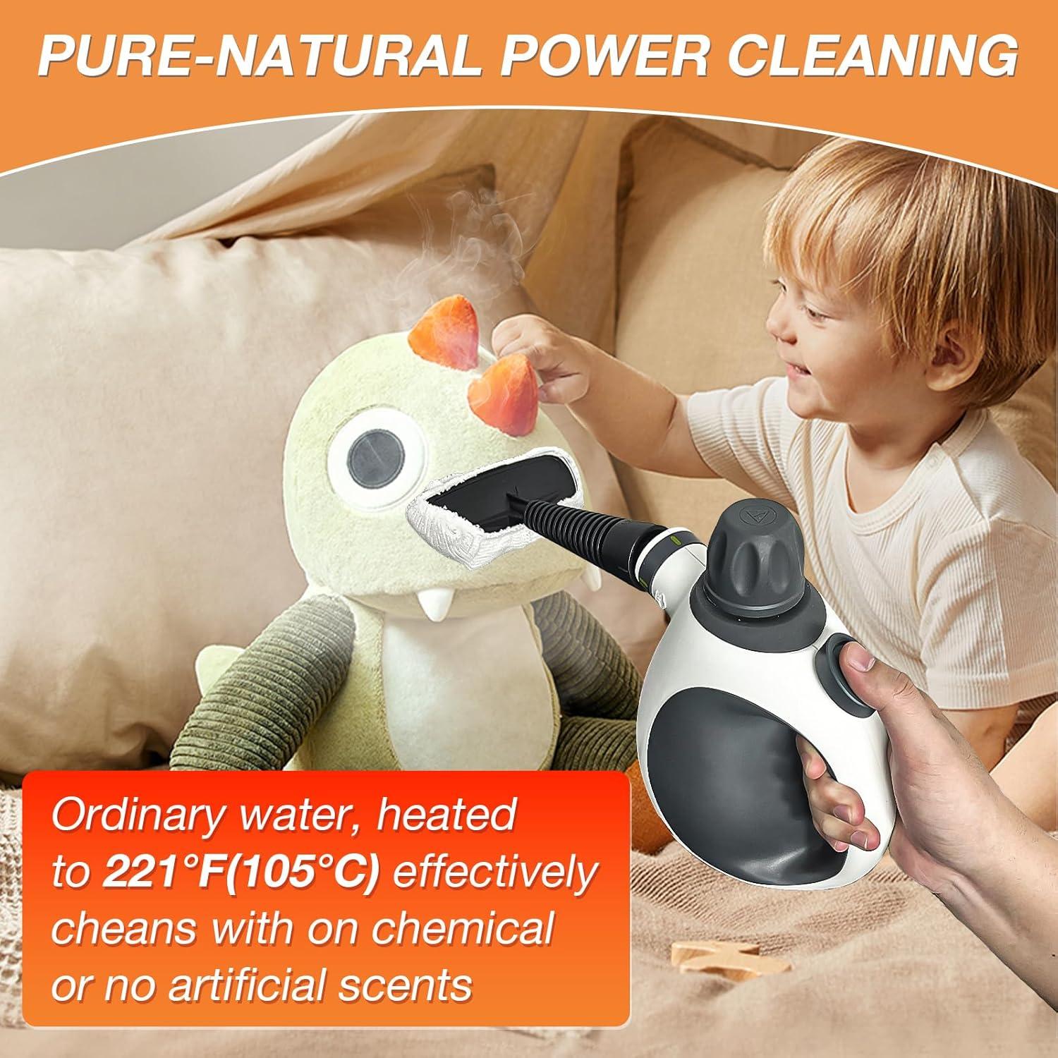 Limpiador de Vapor de Mano YONOOQ 1050W 12 Accesorios 350ml