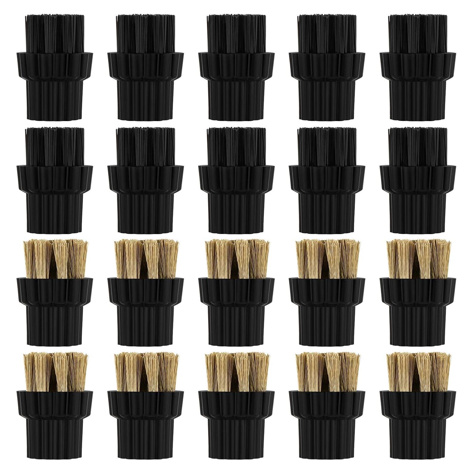 Cabezal de Cepillo para Limpiador a Vapor Honeydak M8 - 20 Pcs Nylon y Latón