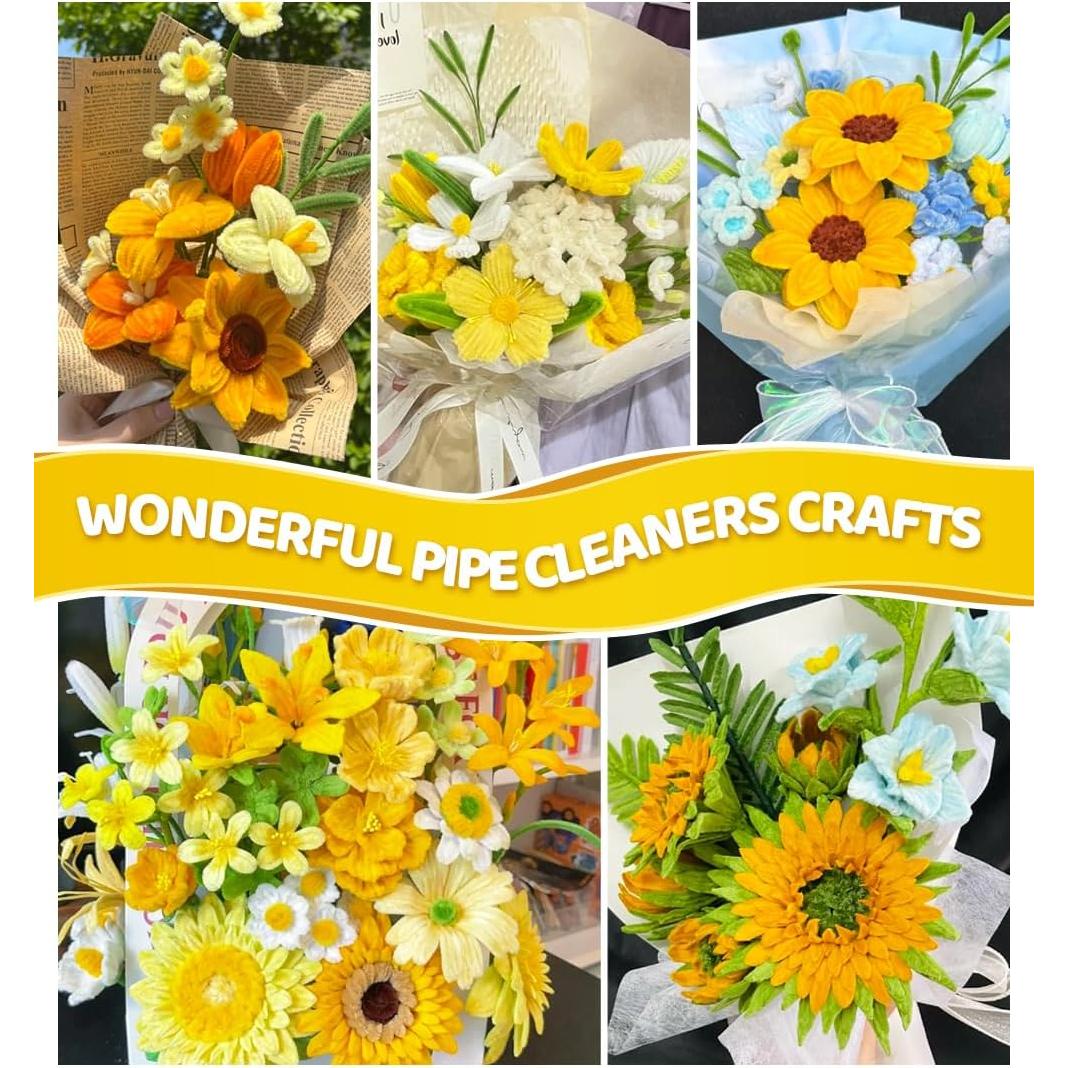 Kit de Manualidades Eppingwin 360 PCS Limpiadores de Tubos