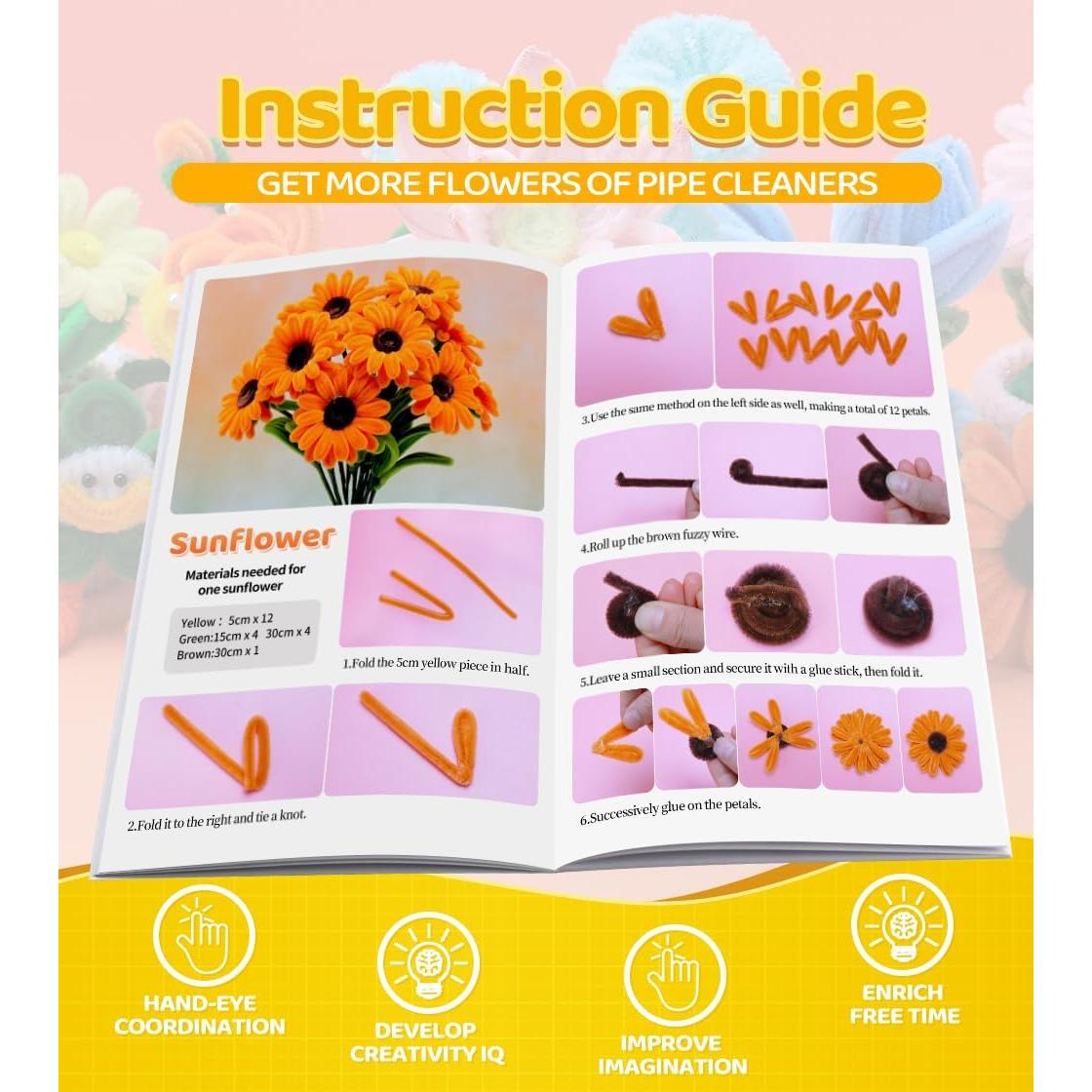 Kit de Manualidades Eppingwin 360 PCS Limpiadores de Tubos