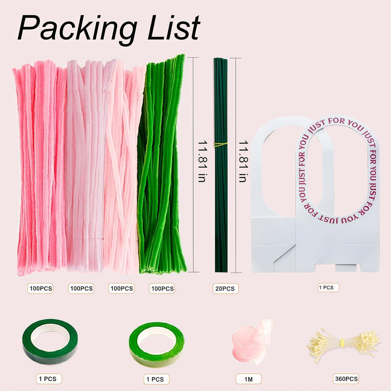 Kit de Manualidades DIY VeehLyfe 400 Limpiadores de Tubos