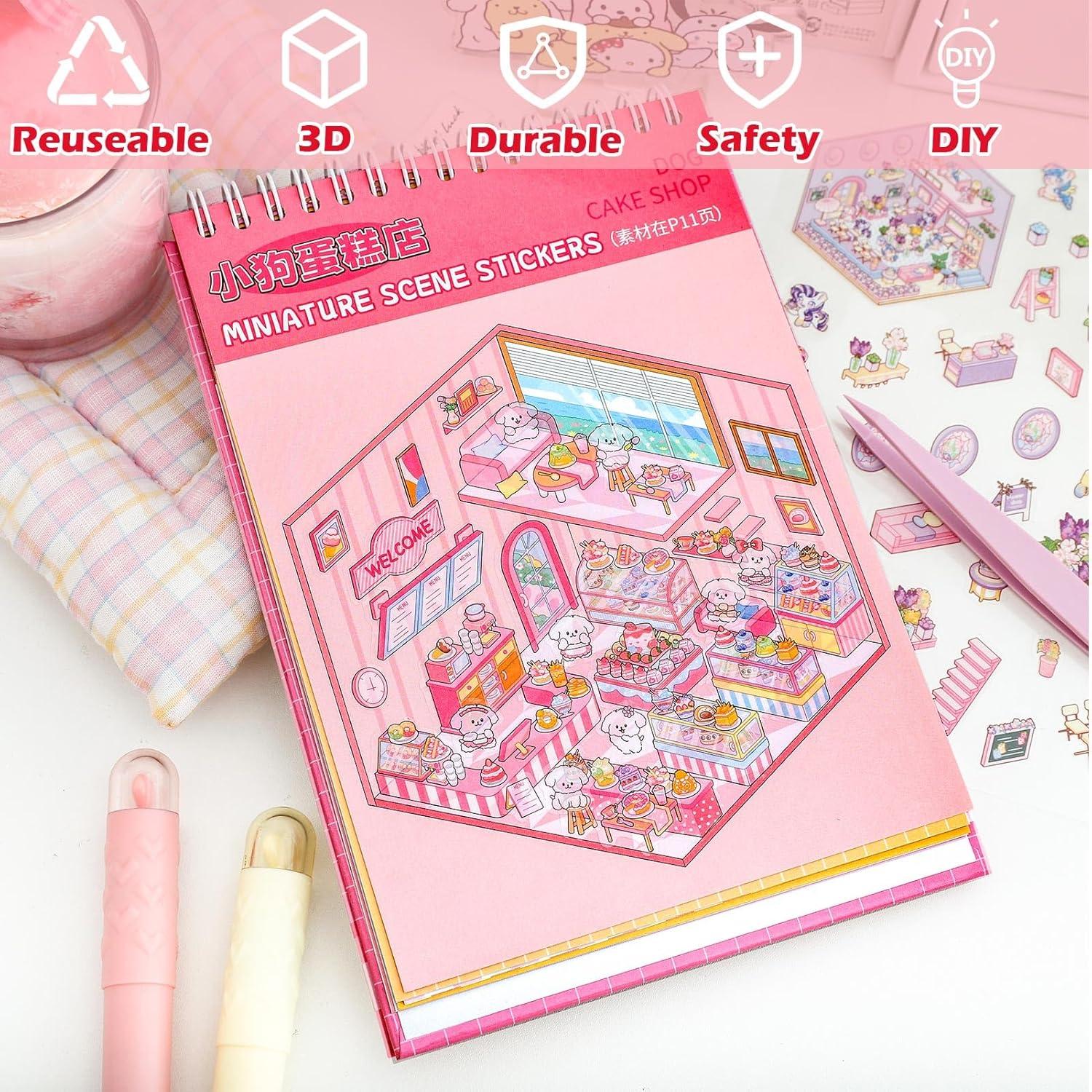 20 Sets Stickers 3D DIY SWIMDOG Coloridos para Alivio del Estrés