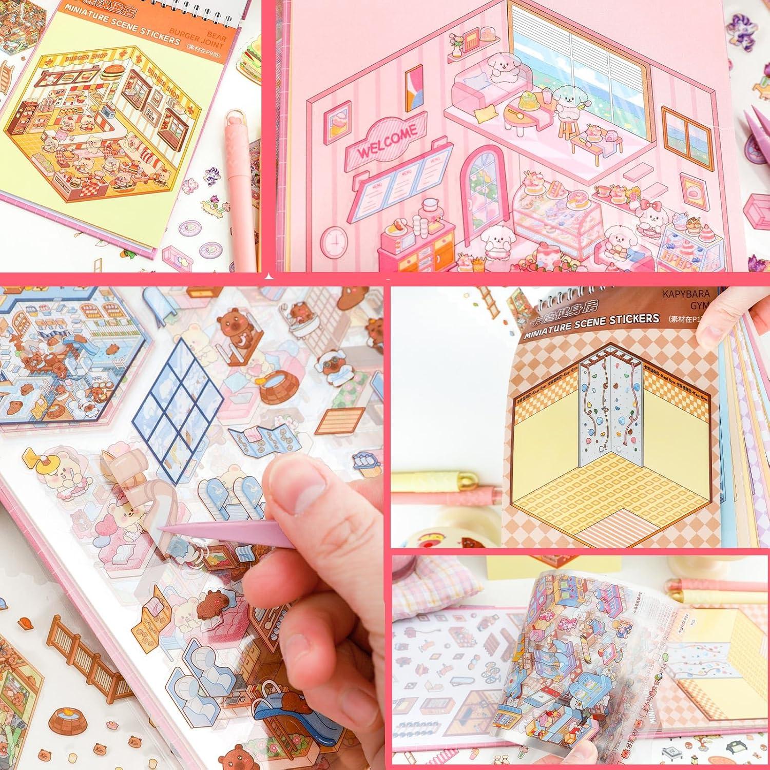 20 Sets Stickers 3D DIY SWIMDOG Coloridos para Alivio del Estrés