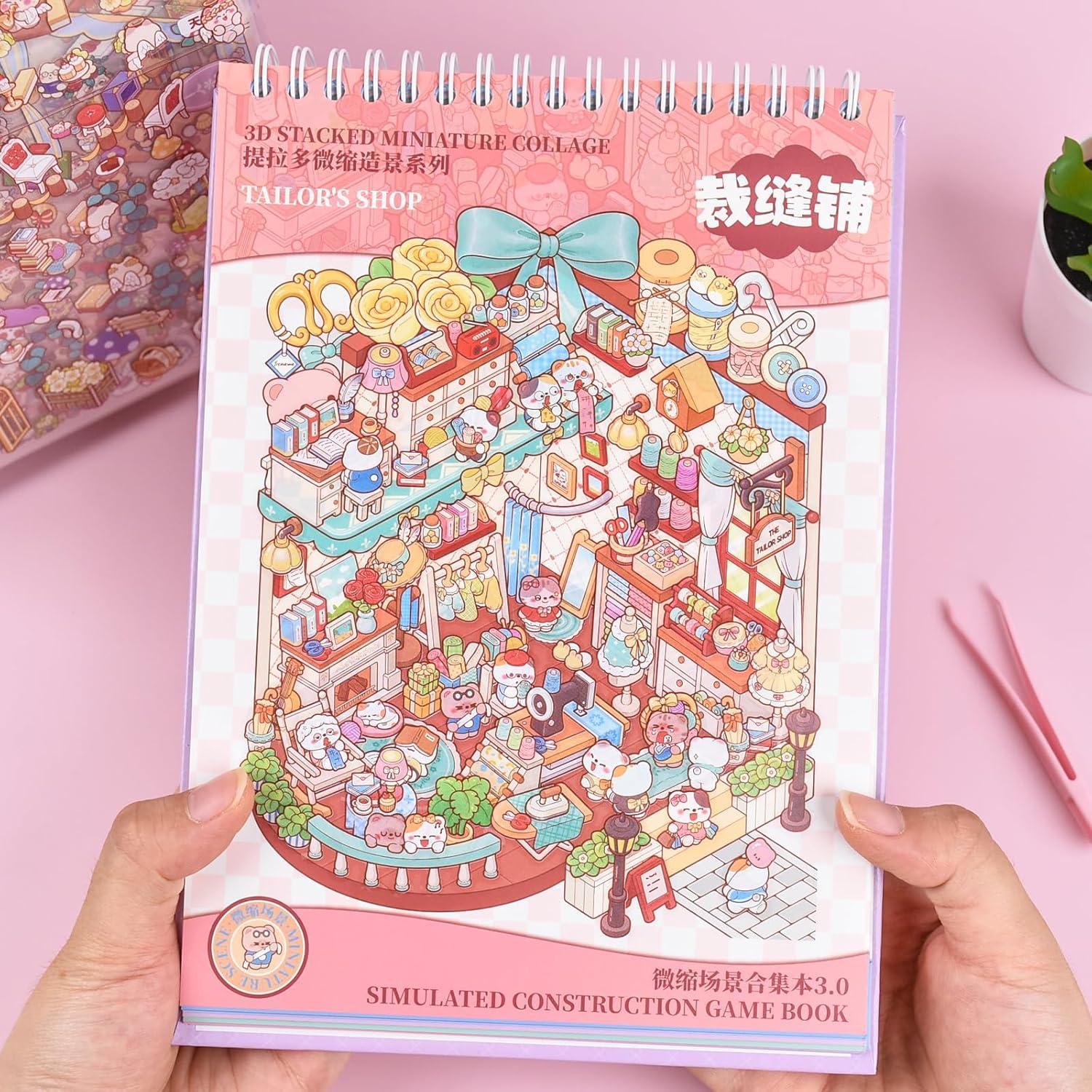 Aifong Stickers 3D DIY Coloridos - 10 Conjuntos para Aliviar Estrés