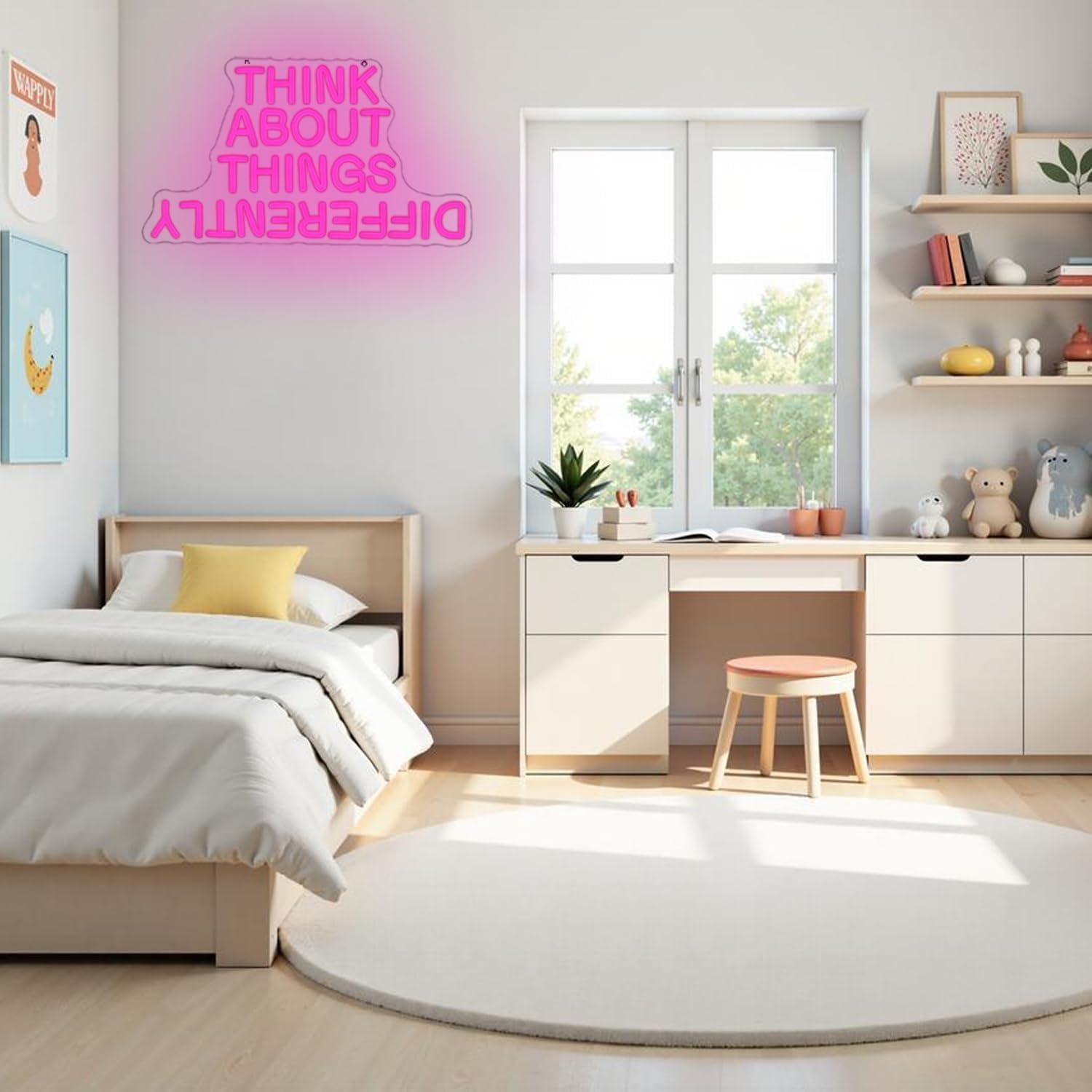 Letrero de Neón Regulable CHANNEON 42x24.4cm Rosa