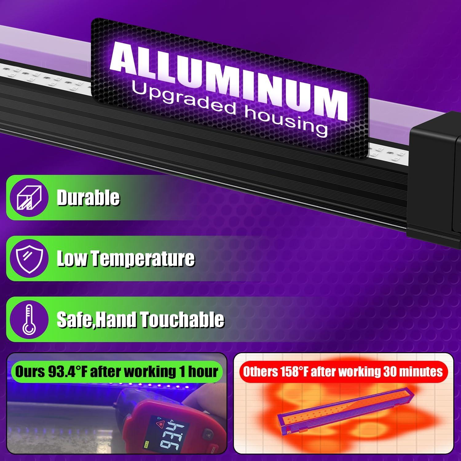 Barra de Luz Negra Recargable Sayitwill 2 Paquetes 10W