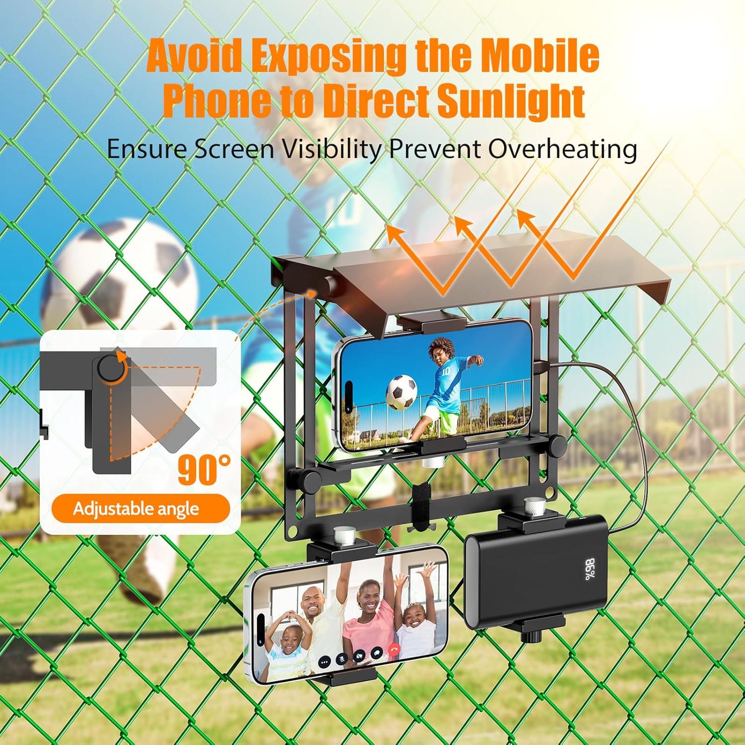 Soporte de Cerca para Teléfono Riian con Sombra Ajustable