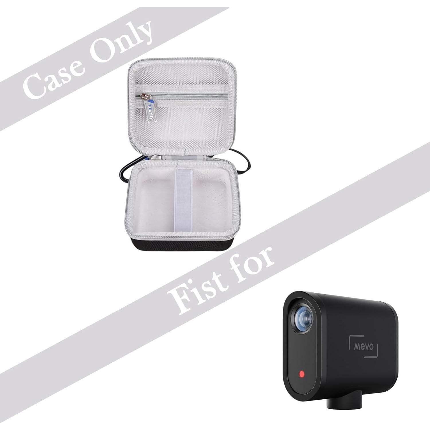 Funda de Viaje Worfty para Cámara Logitech Mevo Start - Negro-Gris