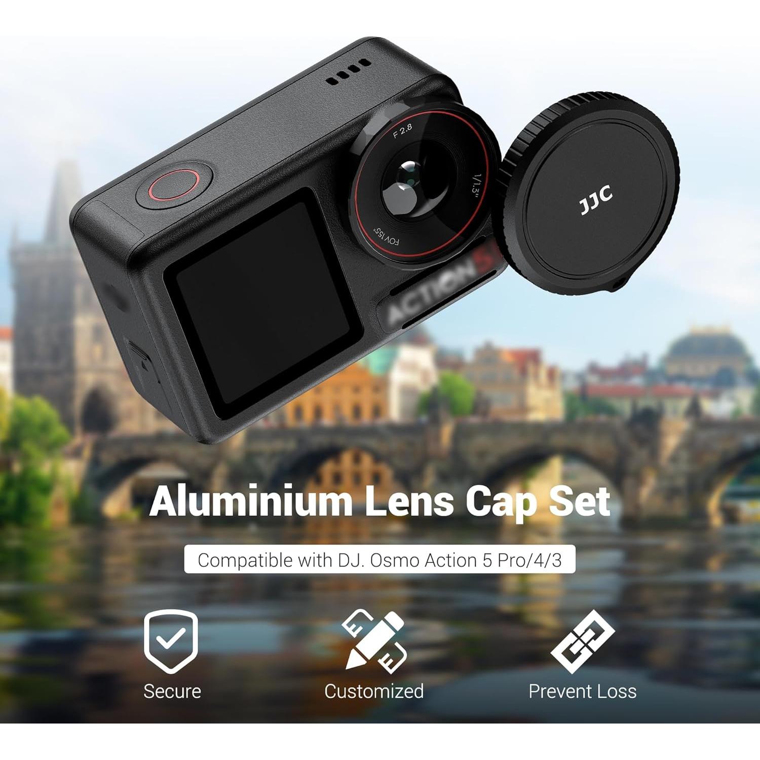 Tapa de Lente de Aluminio JJC LC-DOA5A para DJI Osmo Action 5/4/3