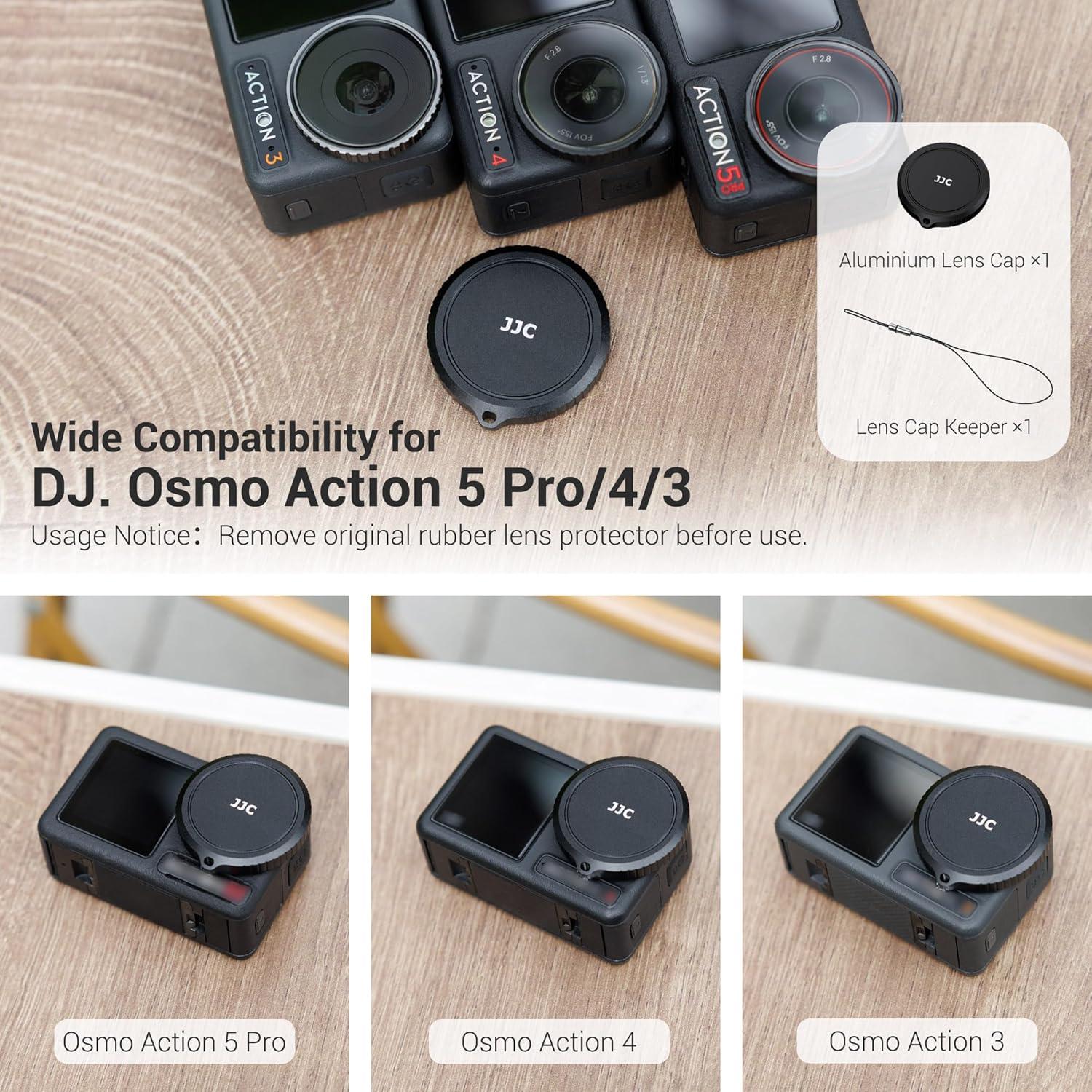 Tapa de Lente de Aluminio JJC LC-DOA5A para DJI Osmo Action 5/4/3