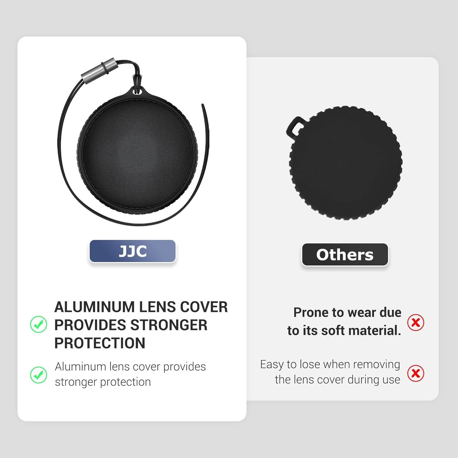 Tapa de Lente de Aluminio JJC LC-DOA5A para DJI Osmo Action 5/4/3