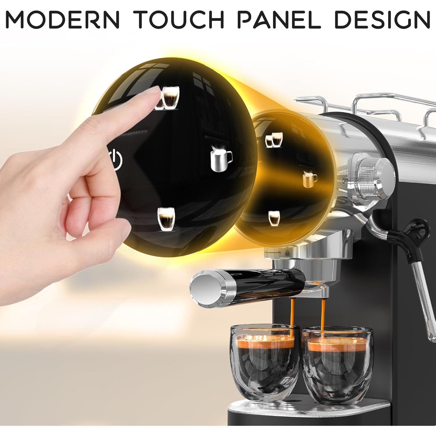 Máquina de Espresso AYCHIRO US-GK-1511-N01 20 Bar con Espumador