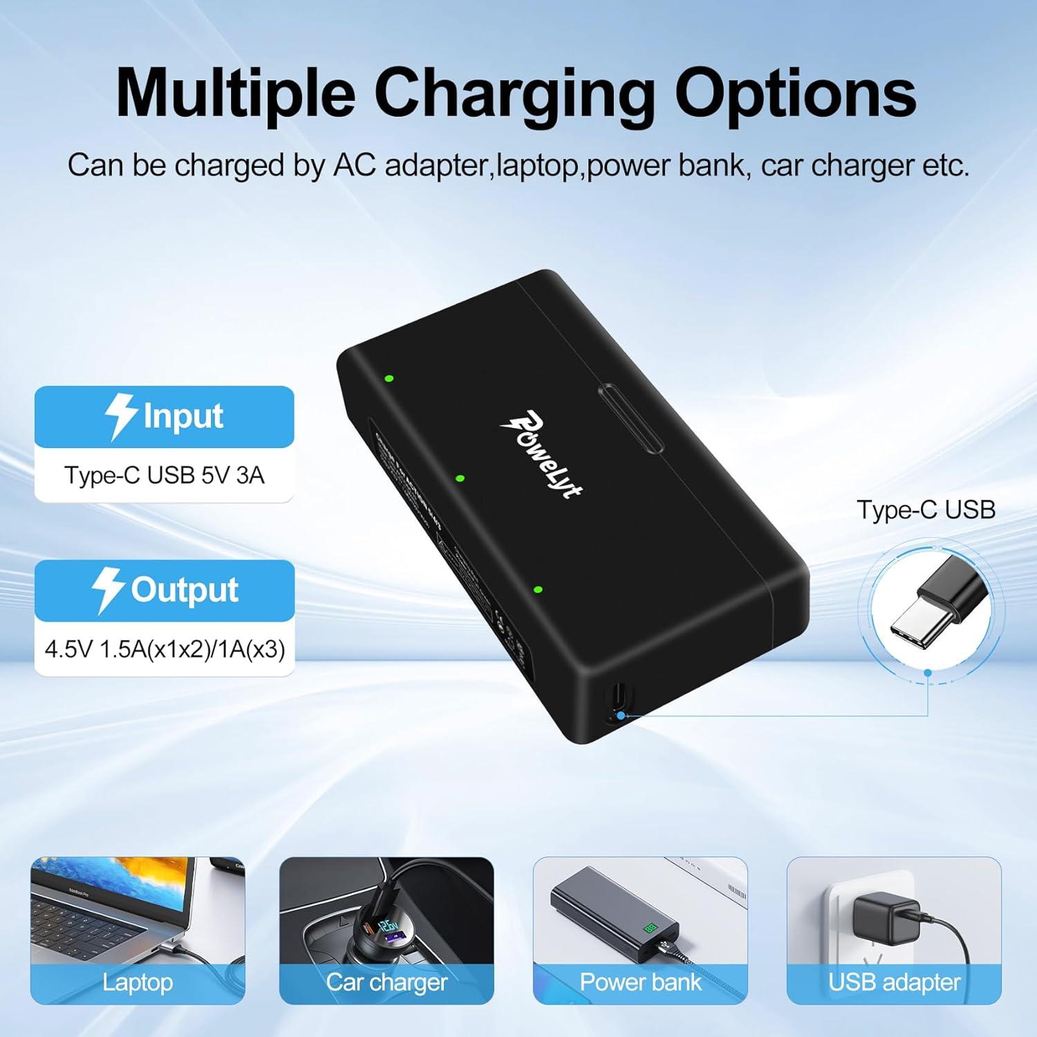 Kit de Cargador y Baterías Osmo Action 5 Pro/4/3 2100mAh